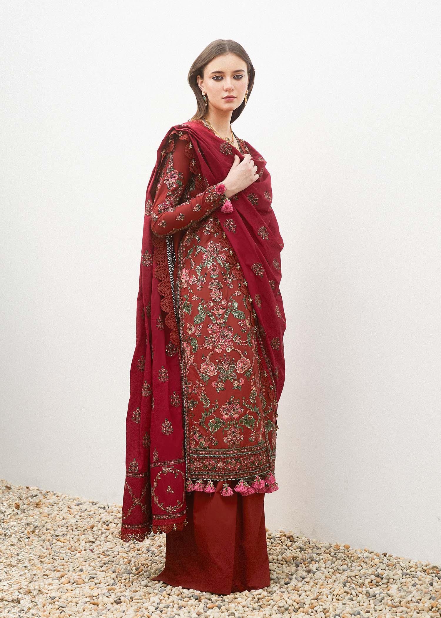 Hussain Rehar | Eid Luxury Lawn SS/24 | Ruhi - House Of Hania