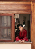 Hussain Rehar | Eid Pret SS 26 | Scarlet - House Of Hania