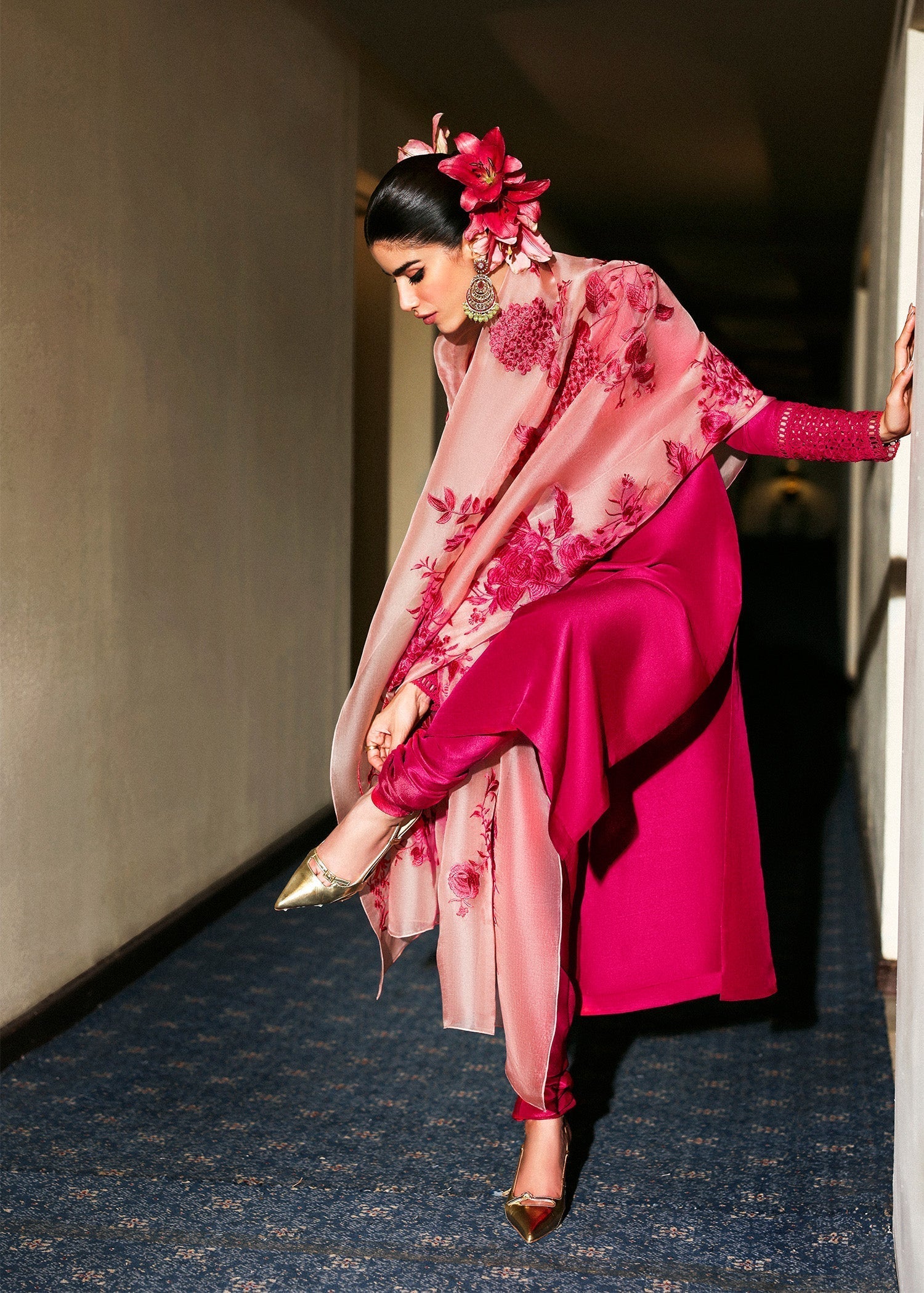 Hussain Rehar I The Scent Luxury Pret 25 I Fusche - House Of Hania