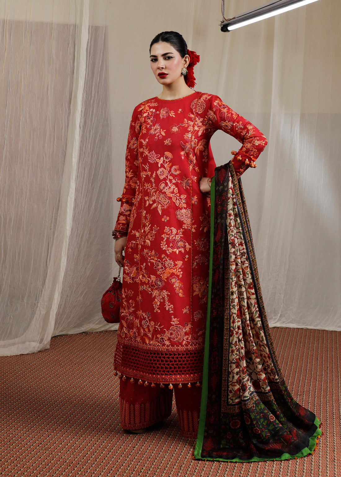 Hussain Rehar | Lawn SS 2023 | Berry - House Of Hania