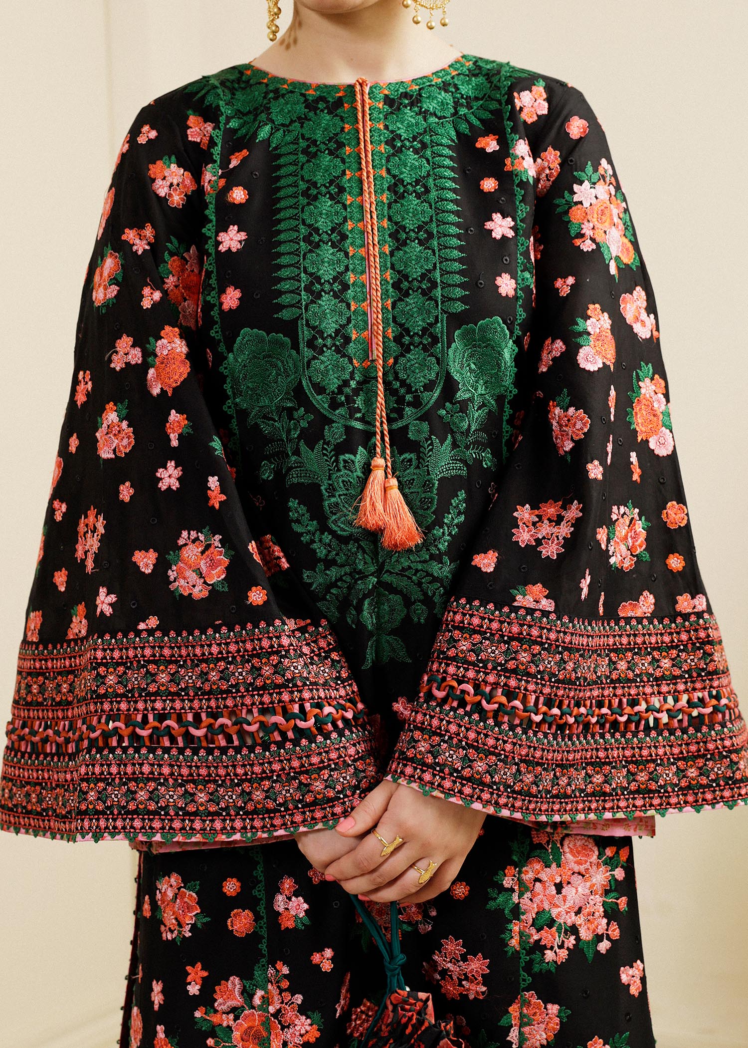 Hussain Rehar | Lawn SS 2023 | Noir - House Of Hania