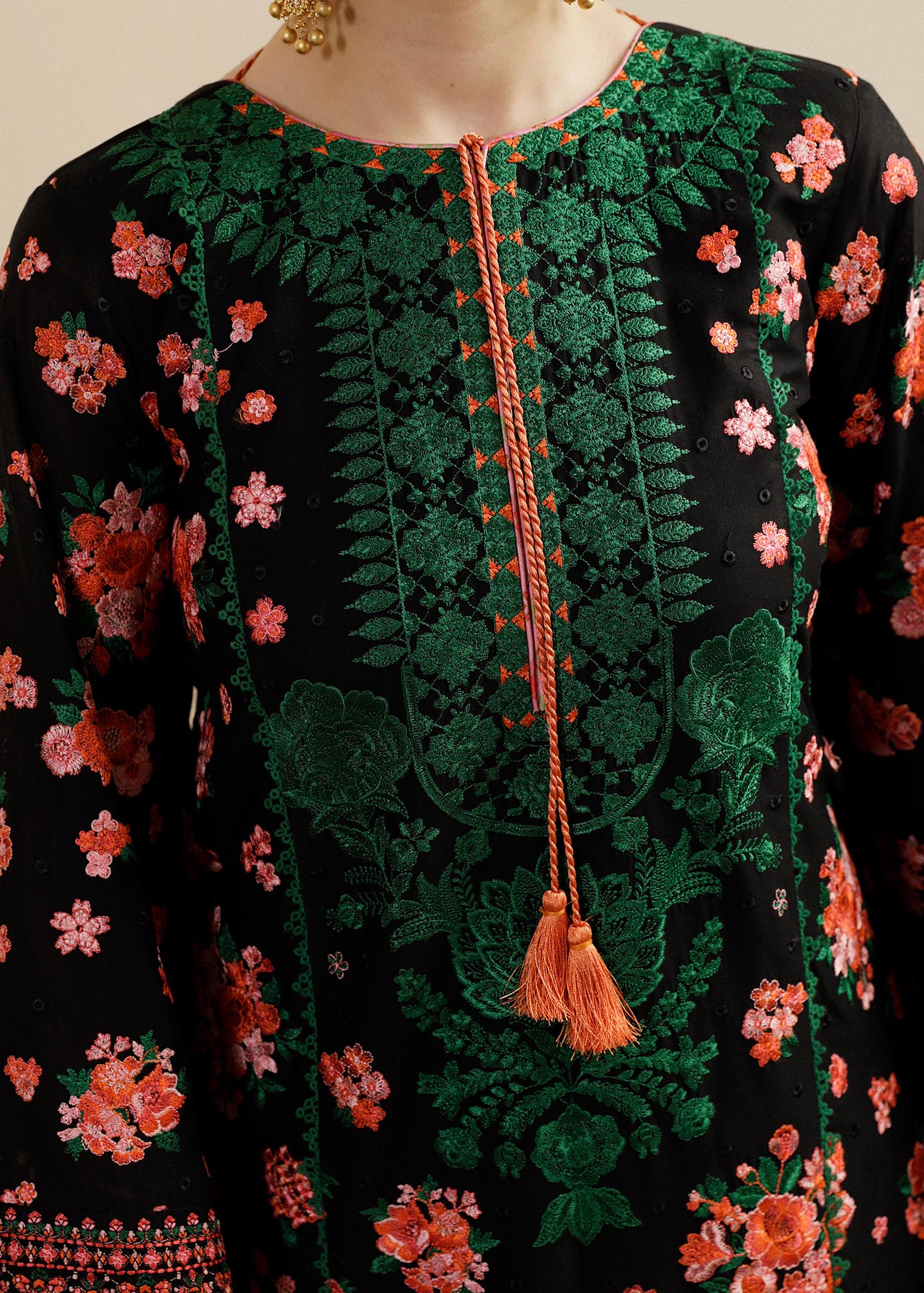 Hussain Rehar | Lawn SS 2023 | Noir - House Of Hania
