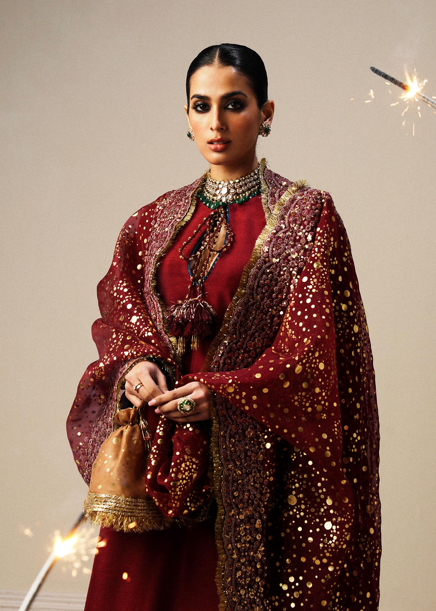 Hussain Rehar | Luxury Formals | Surkh - House Of Hania