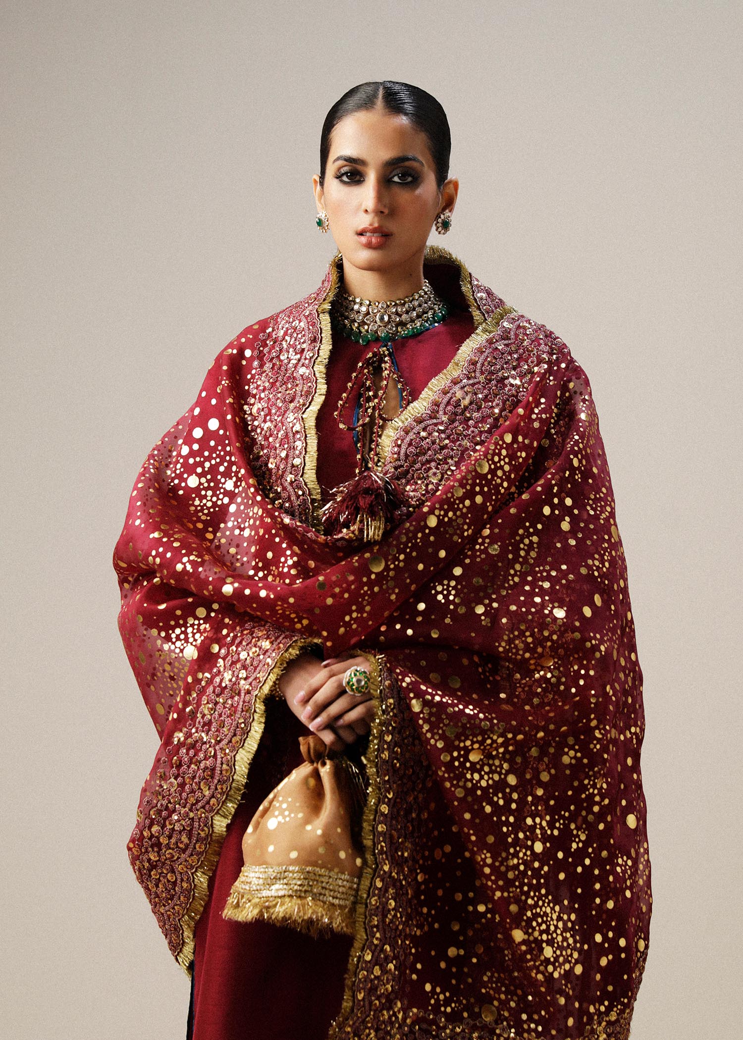 Hussain Rehar | Luxury Formals | Surkh - House Of Hania