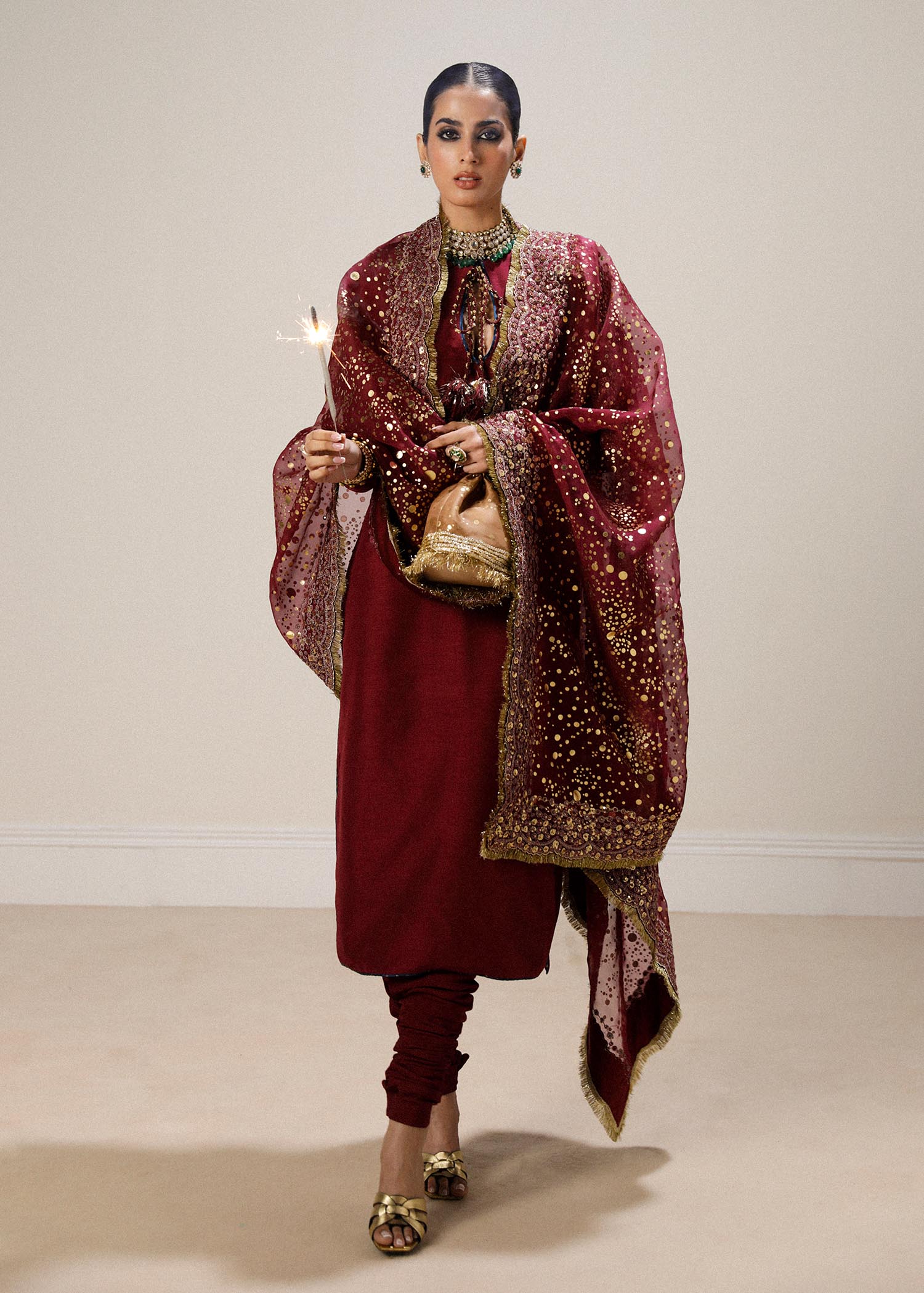 Hussain Rehar | Luxury Formals | Surkh - House Of Hania