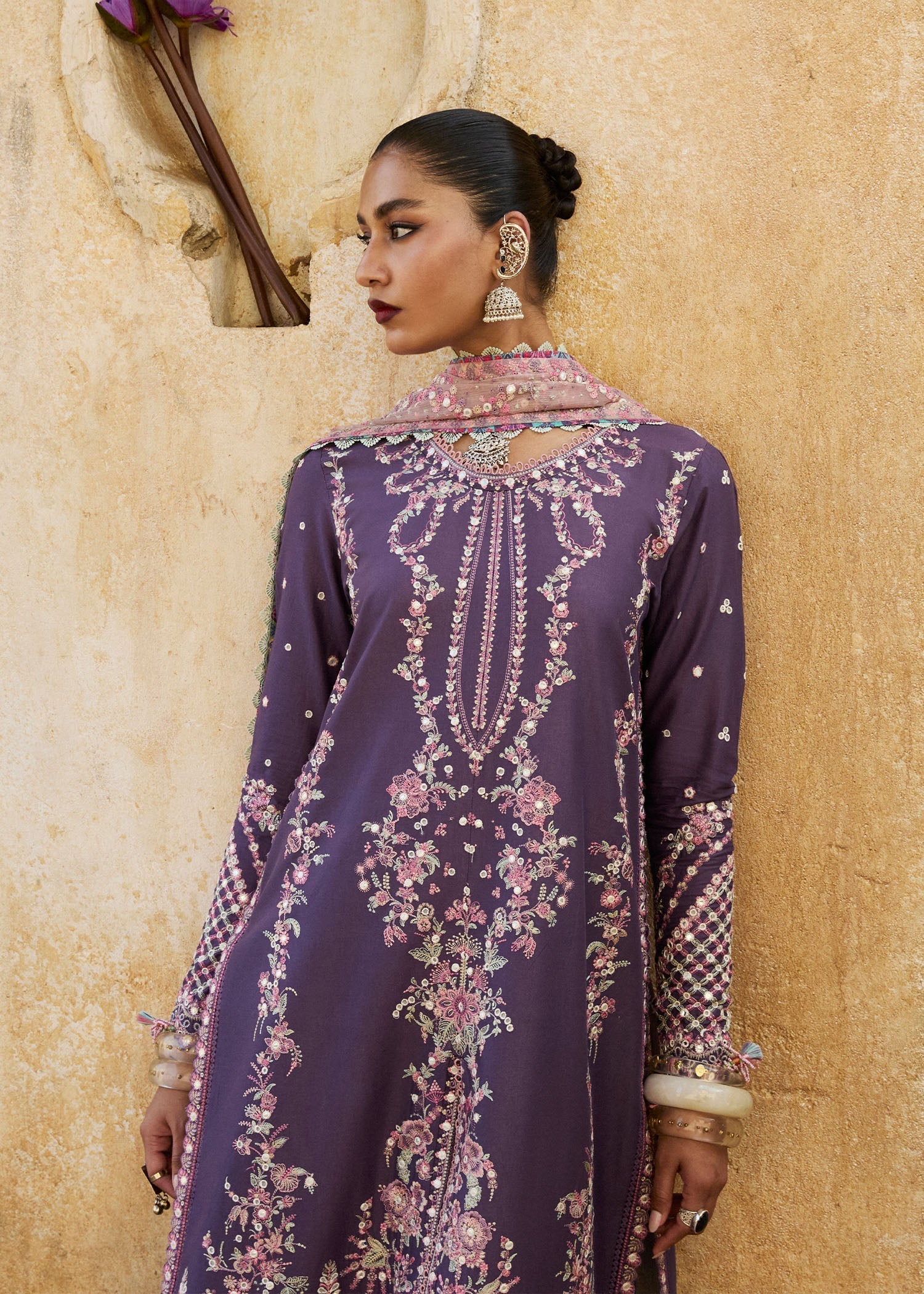 Hussain Rehar | Luxury Lawn 25 | Irris - House Of Hania