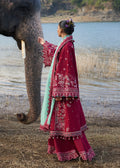 Hussain Rehar | Luxury Lawn 25 | Mahogany - House Of Hania