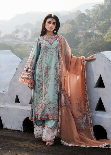 Hussain Rehar | Luxury Lawn 25 | Malibu - House Of Hania