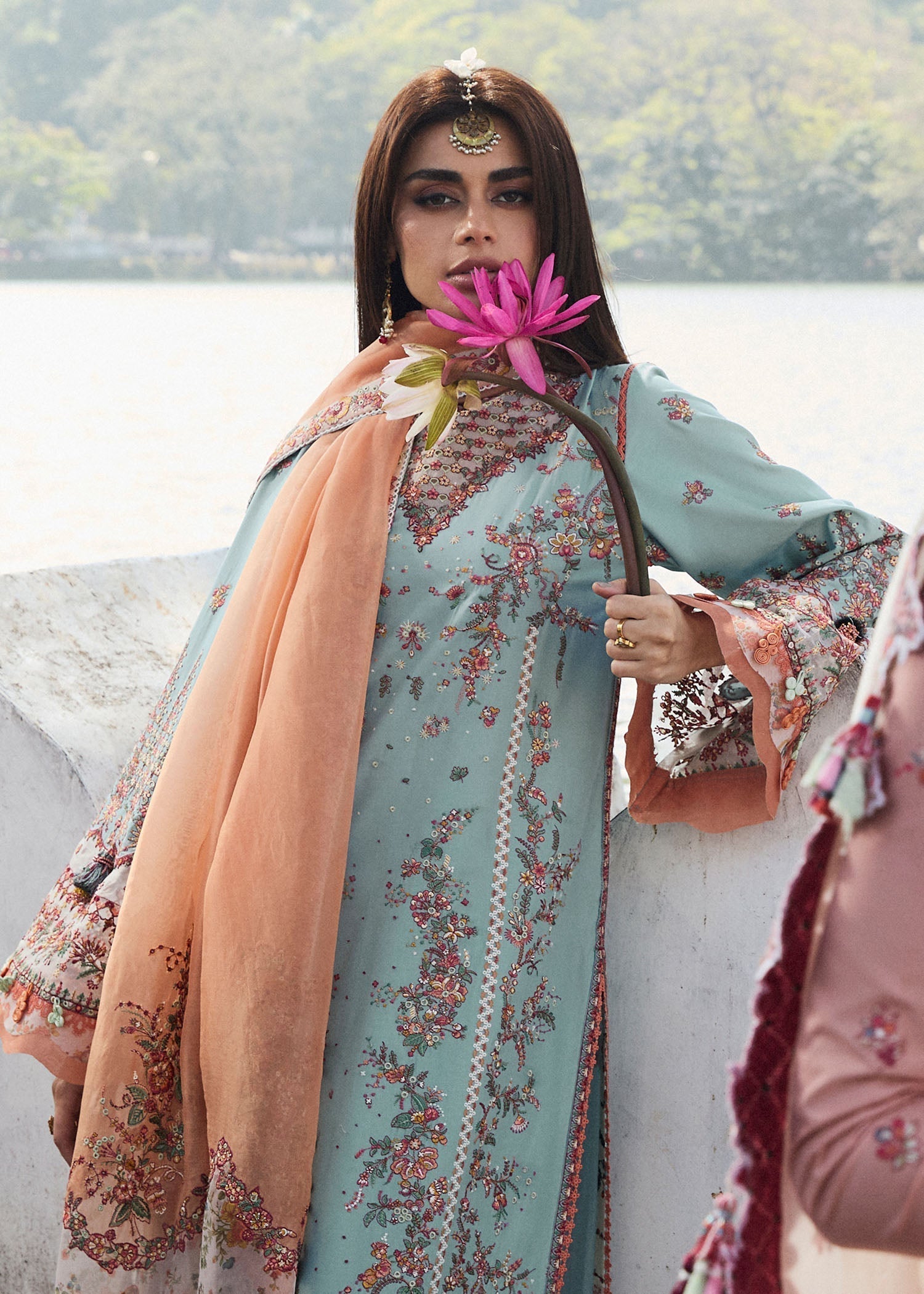 Hussain Rehar | Luxury Lawn 25 | Malibu - House Of Hania