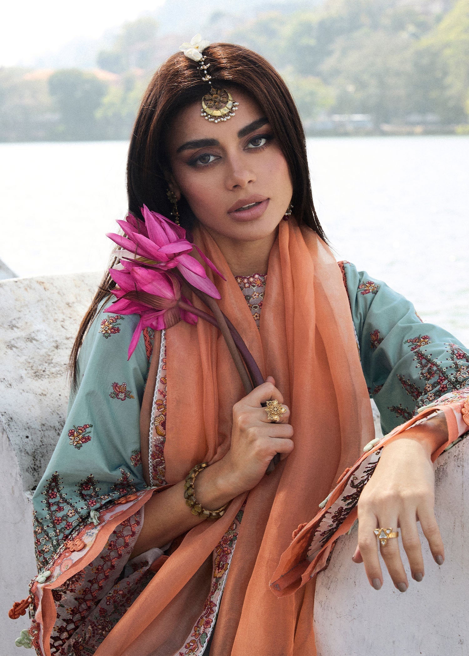 Hussain Rehar | Luxury Lawn 25 | Malibu - House Of Hania