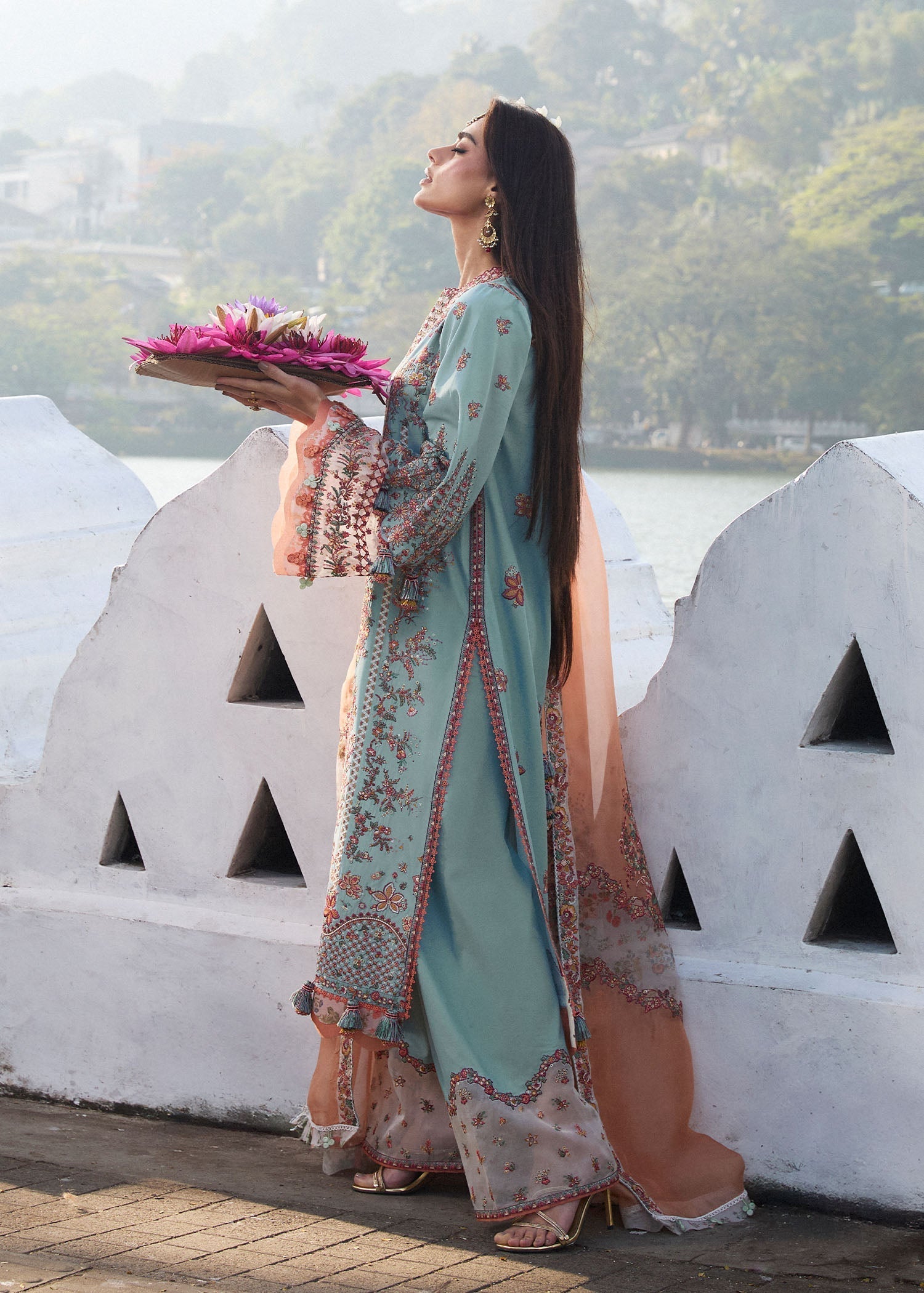 Hussain Rehar | Luxury Lawn 25 | Malibu - House Of Hania