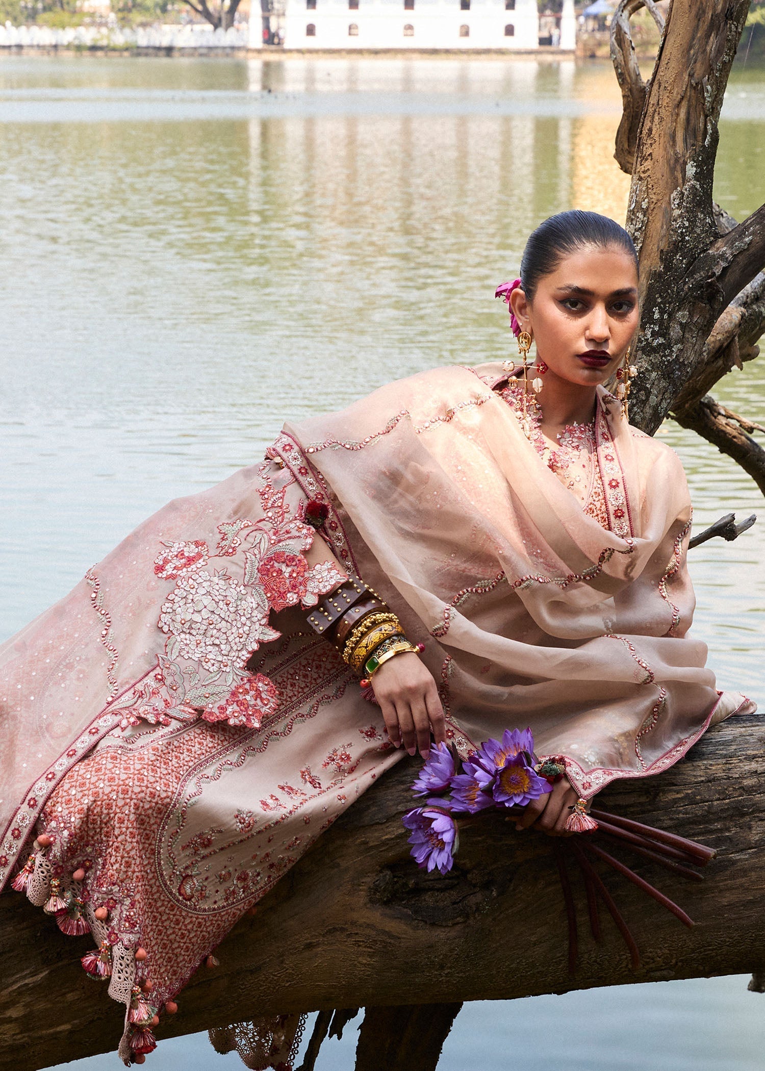 Hussain Rehar | Luxury Lawn 25 | Mari - House Of Hania