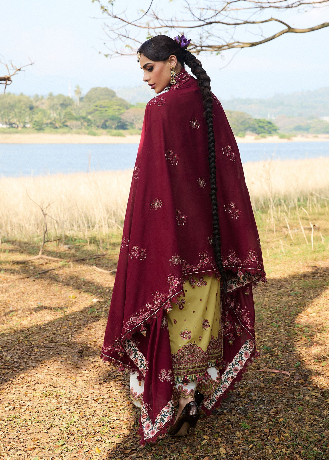 Hussain Rehar | Luxury Lawn 25 | Minted - House Of Hania