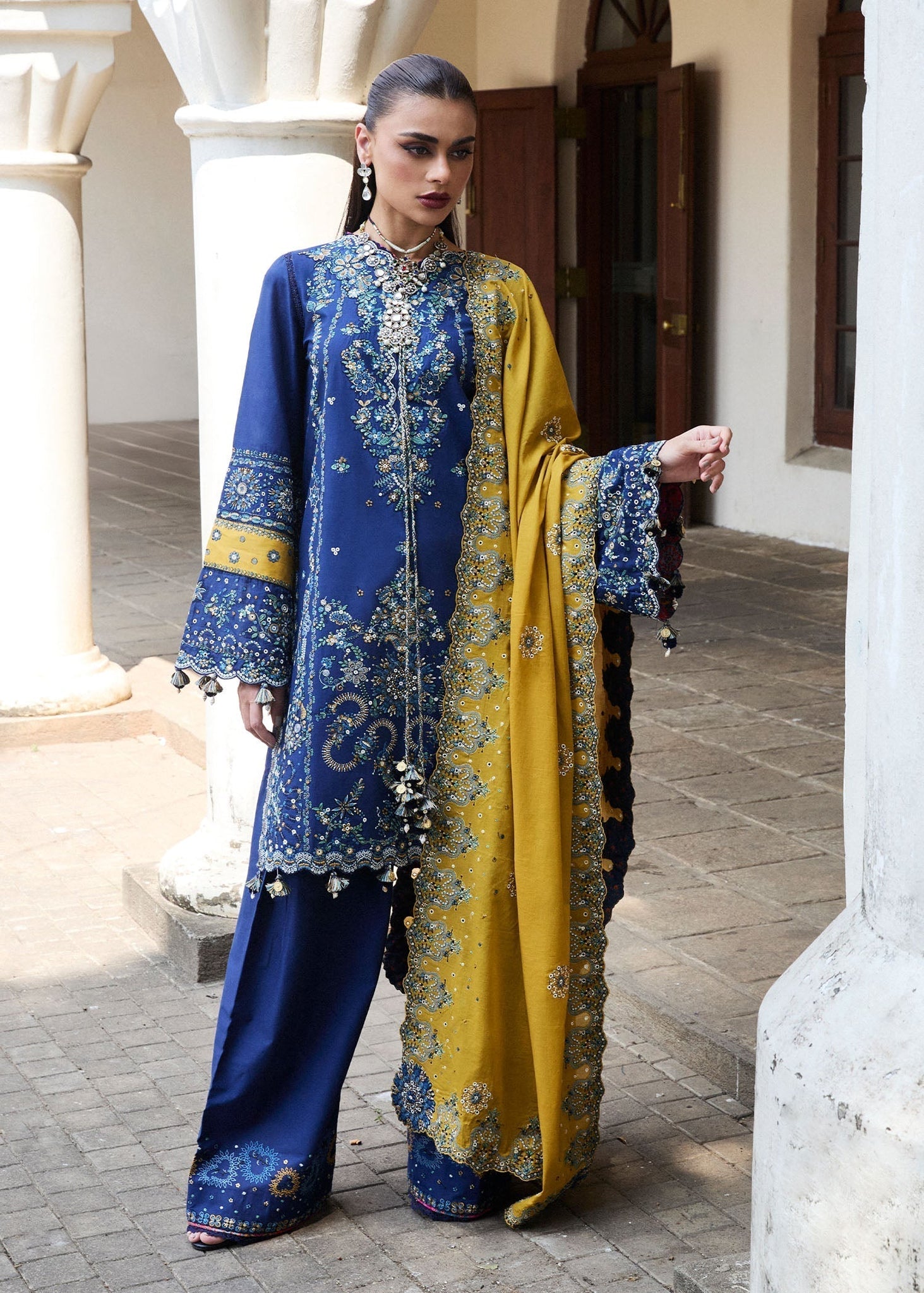 Hussain Rehar | Luxury Lawn 25 | Riviera - House Of Hania