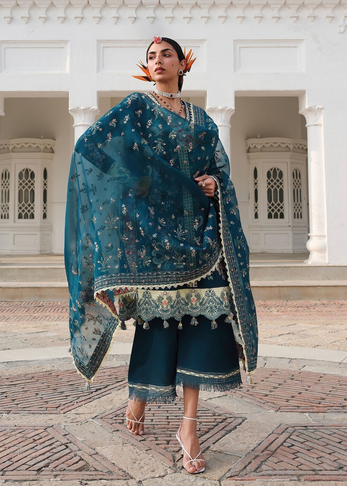 Hussain Rehar | Luxury Lawn 26 Eid Edit | Azraq - House Of Hania