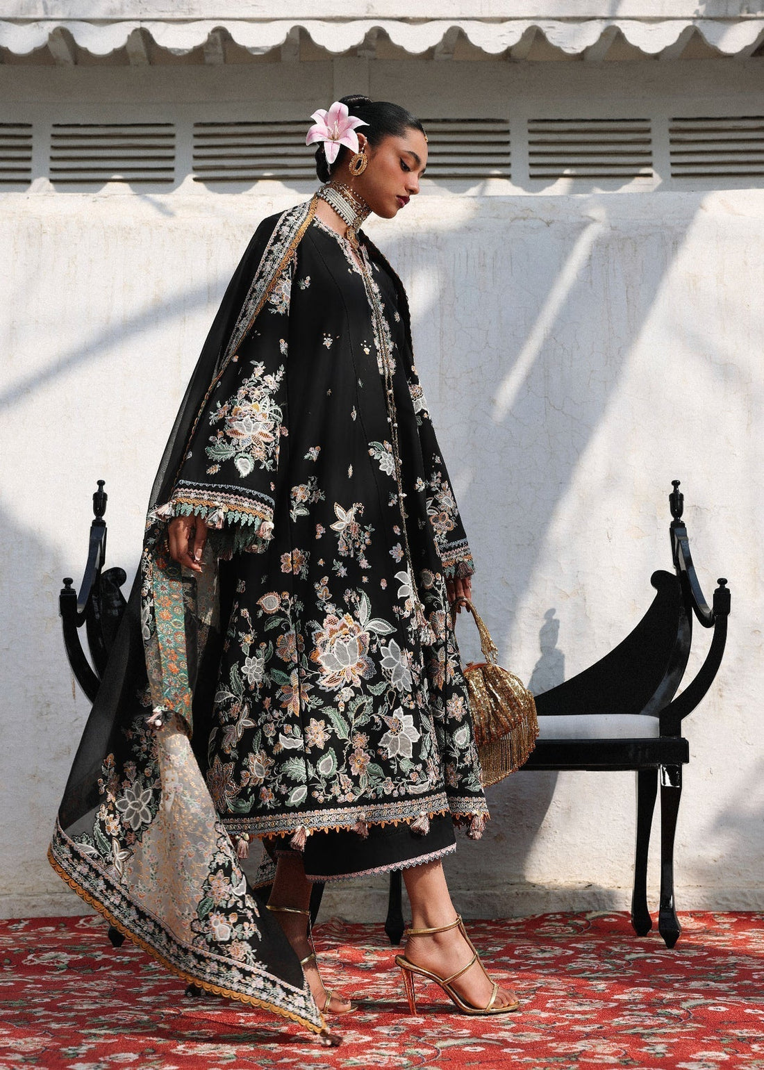 Hussain Rehar | Luxury Lawn 26 Eid Edit | Sable - House Of Hania