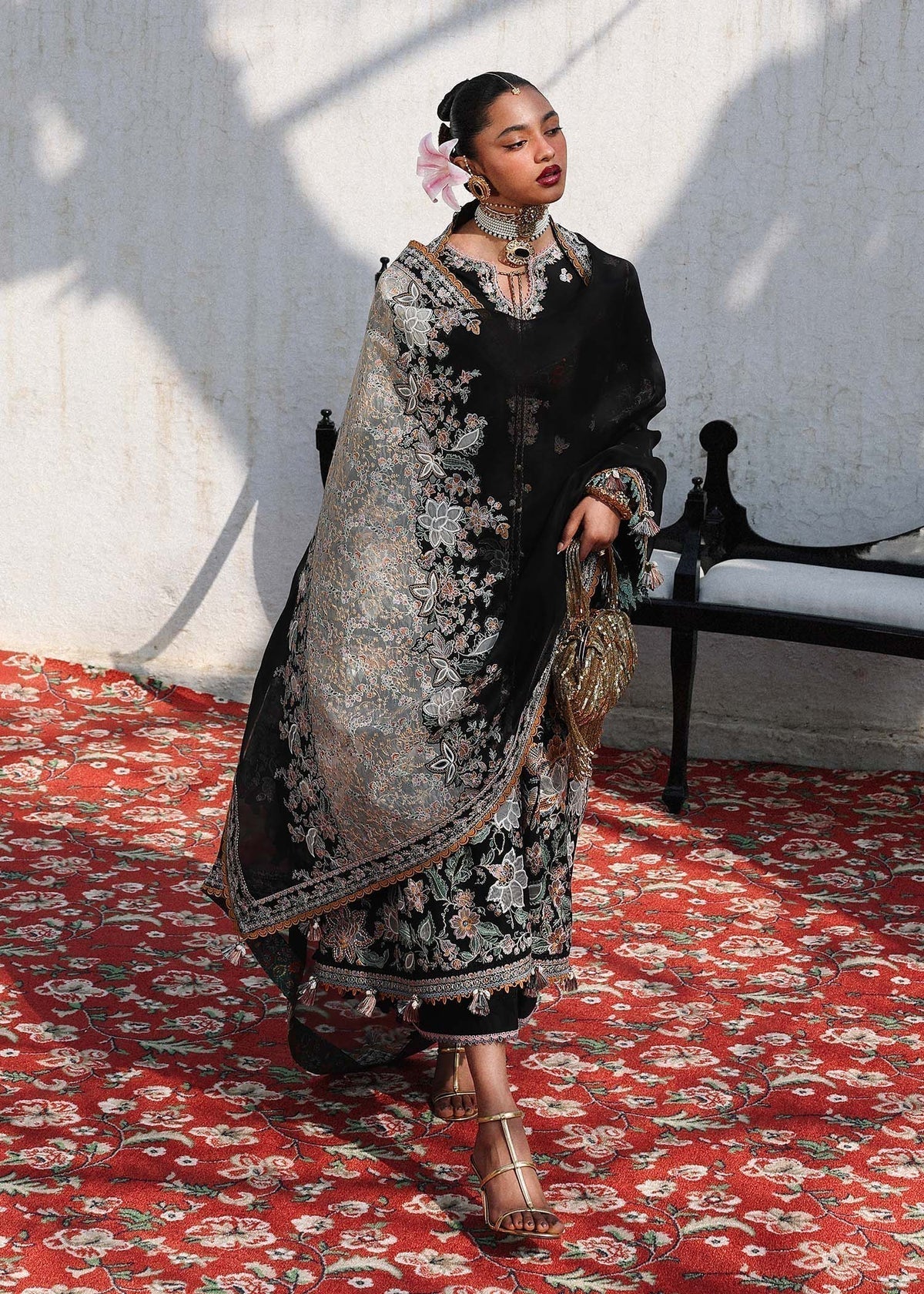 Hussain Rehar | Luxury Lawn 26 Eid Edit | Sable - House Of Hania