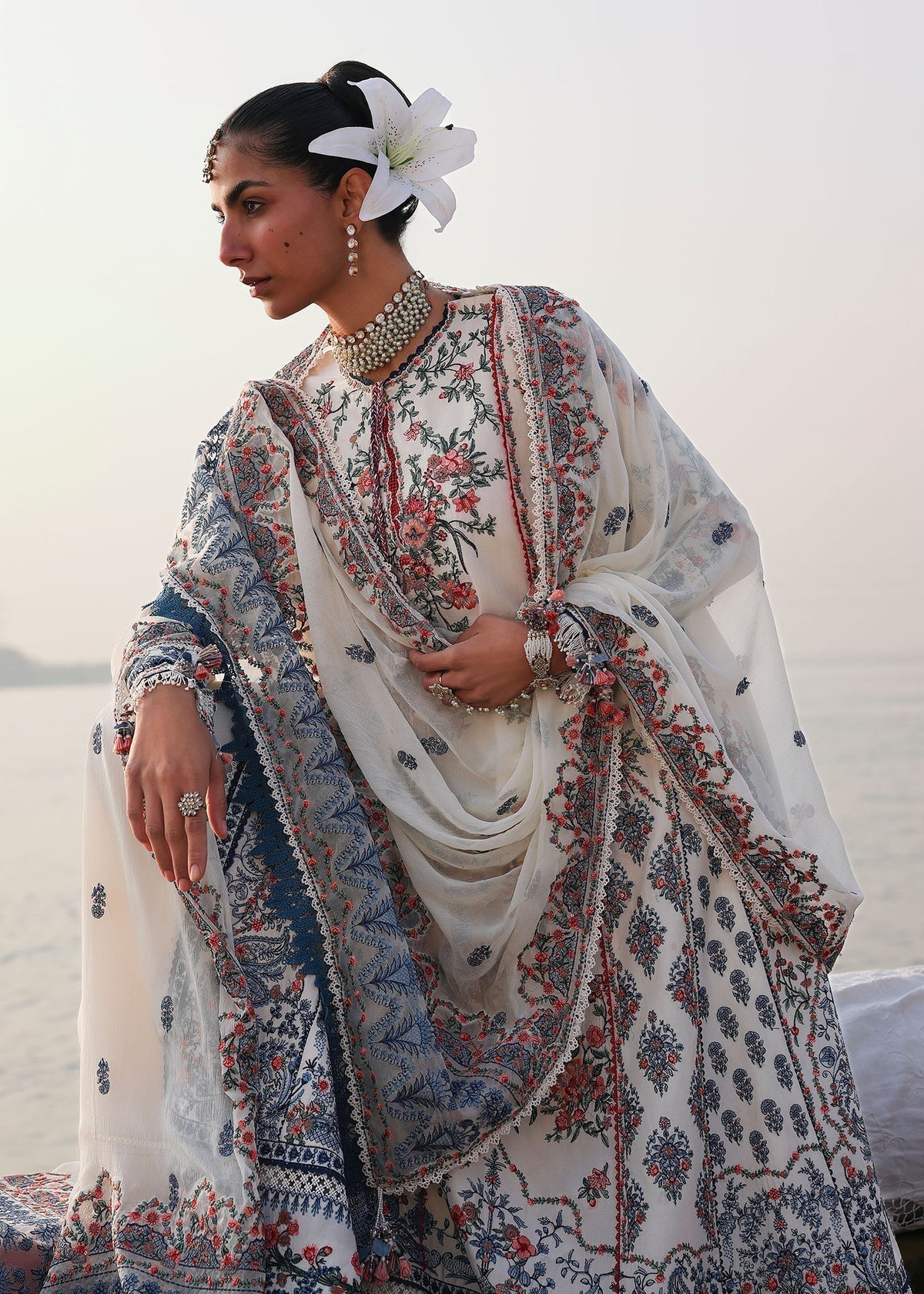 Hussain Rehar | Luxury Lawn 26 Eid Edit | Yuki - House Of Hania