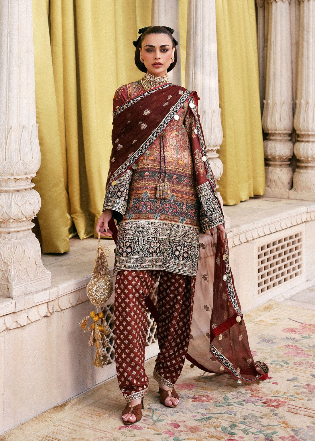 Hussain Rehar | Luxury Pret AW 25 | Brickelle - House Of Hania