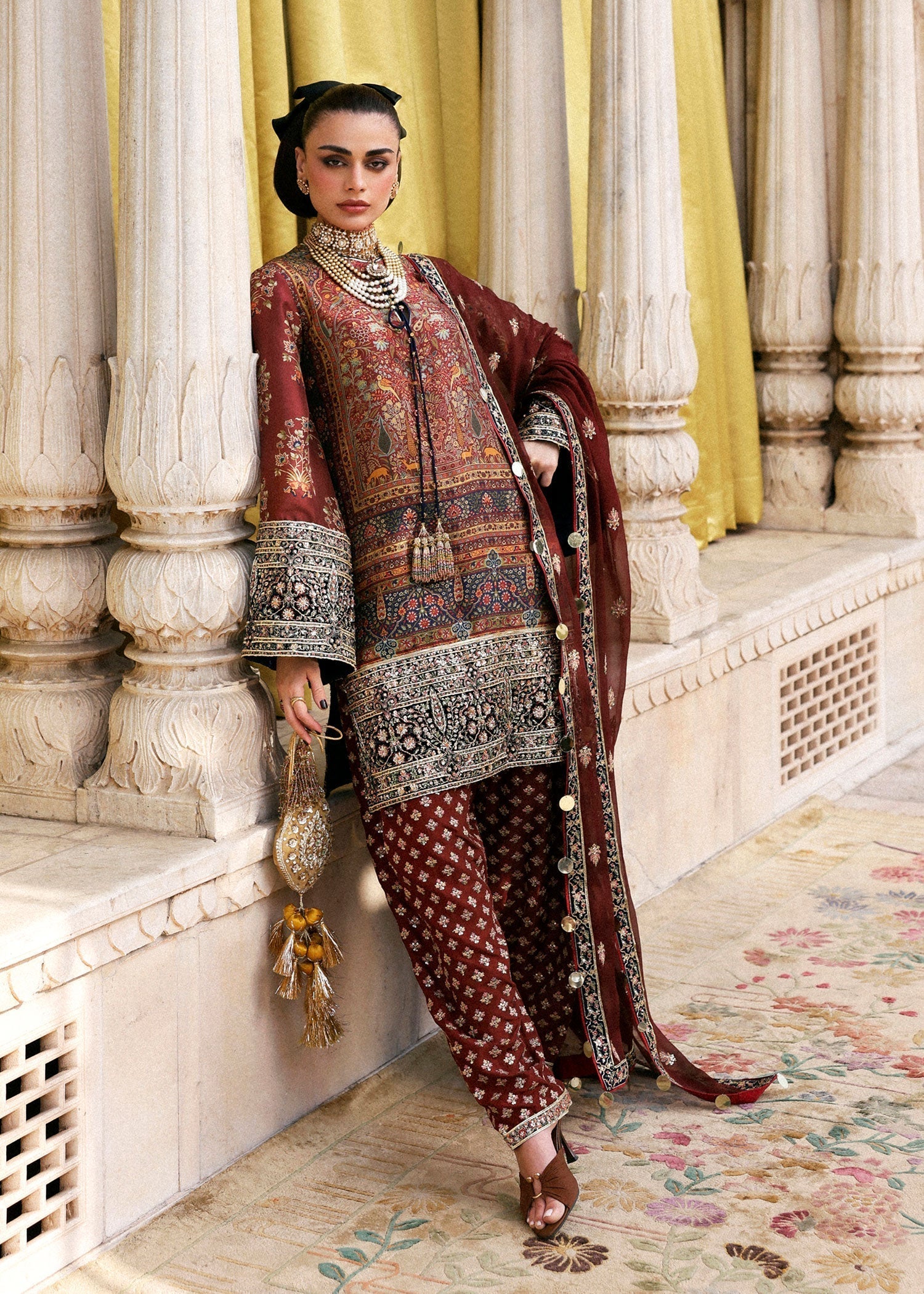 Hussain Rehar | Luxury Pret AW 25 | Brickelle - House Of Hania