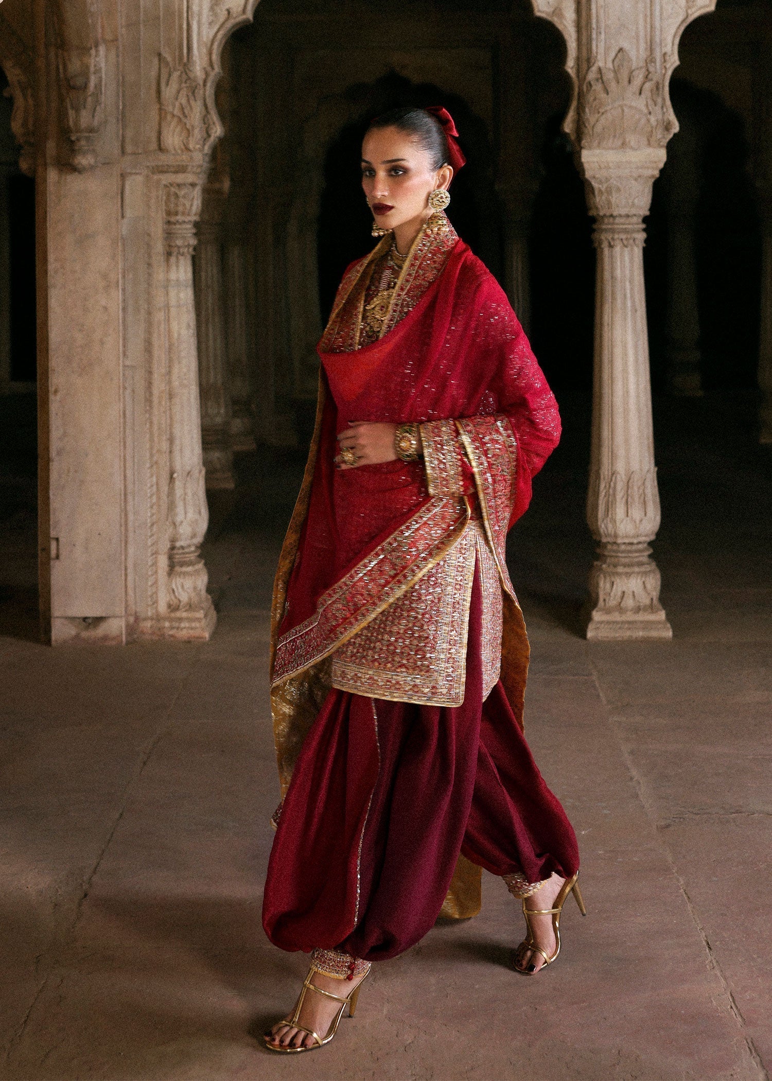 Hussain Rehar | Luxury Pret AW 25 | Crimselle - House Of Hania