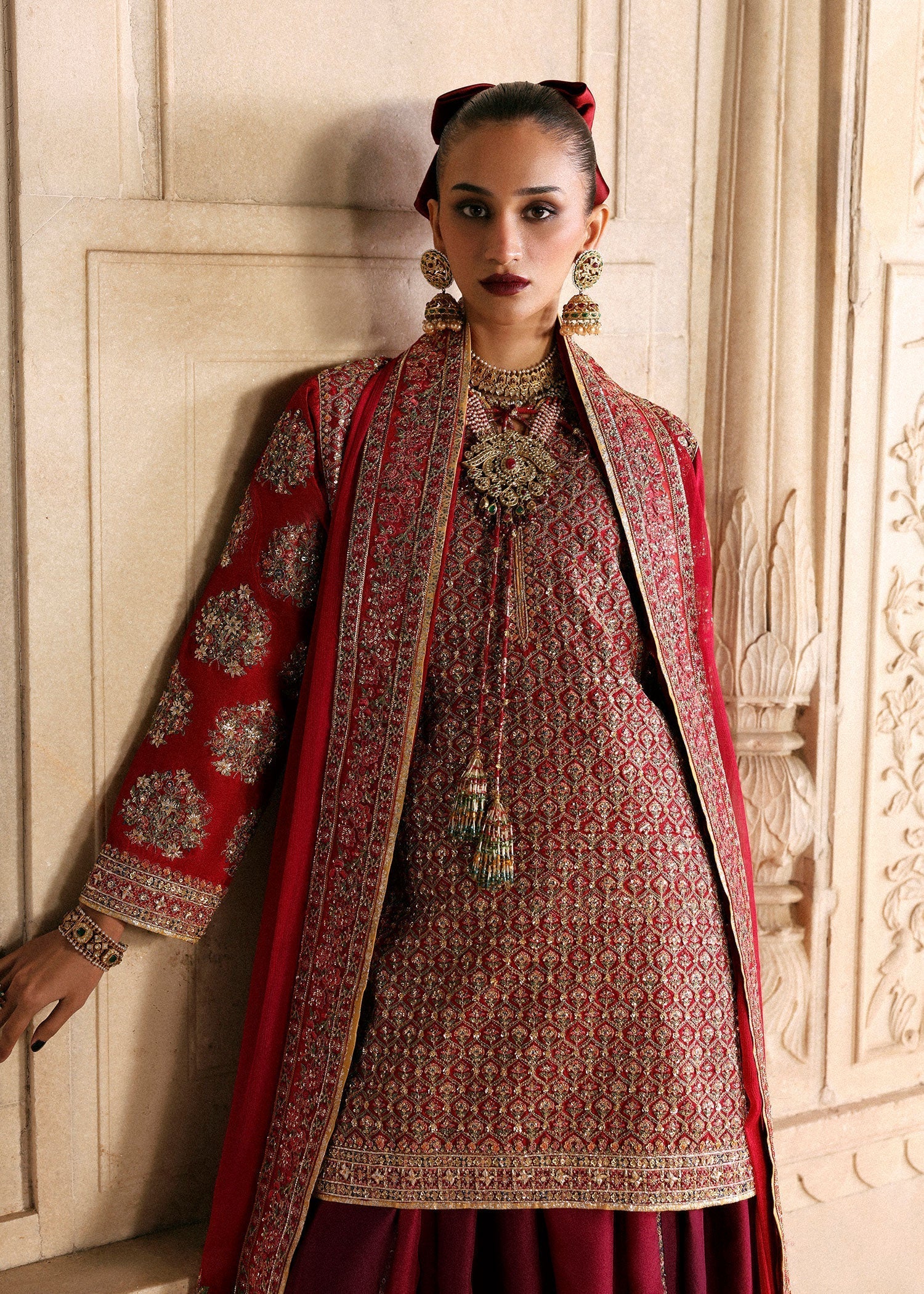 Hussain Rehar | Luxury Pret AW 25 | Crimselle - House Of Hania