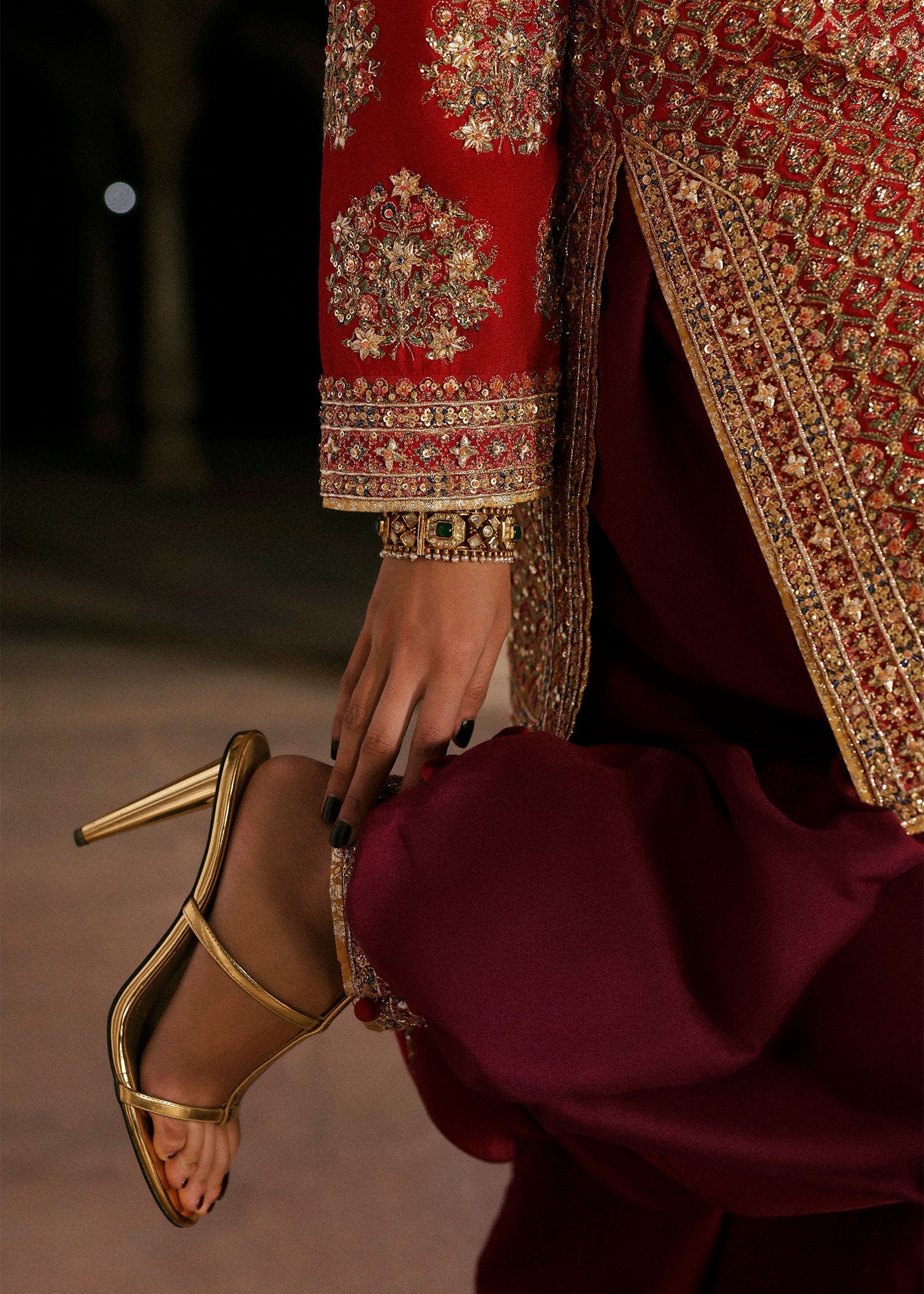 Hussain Rehar | Luxury Pret AW 25 | Crimselle - House Of Hania