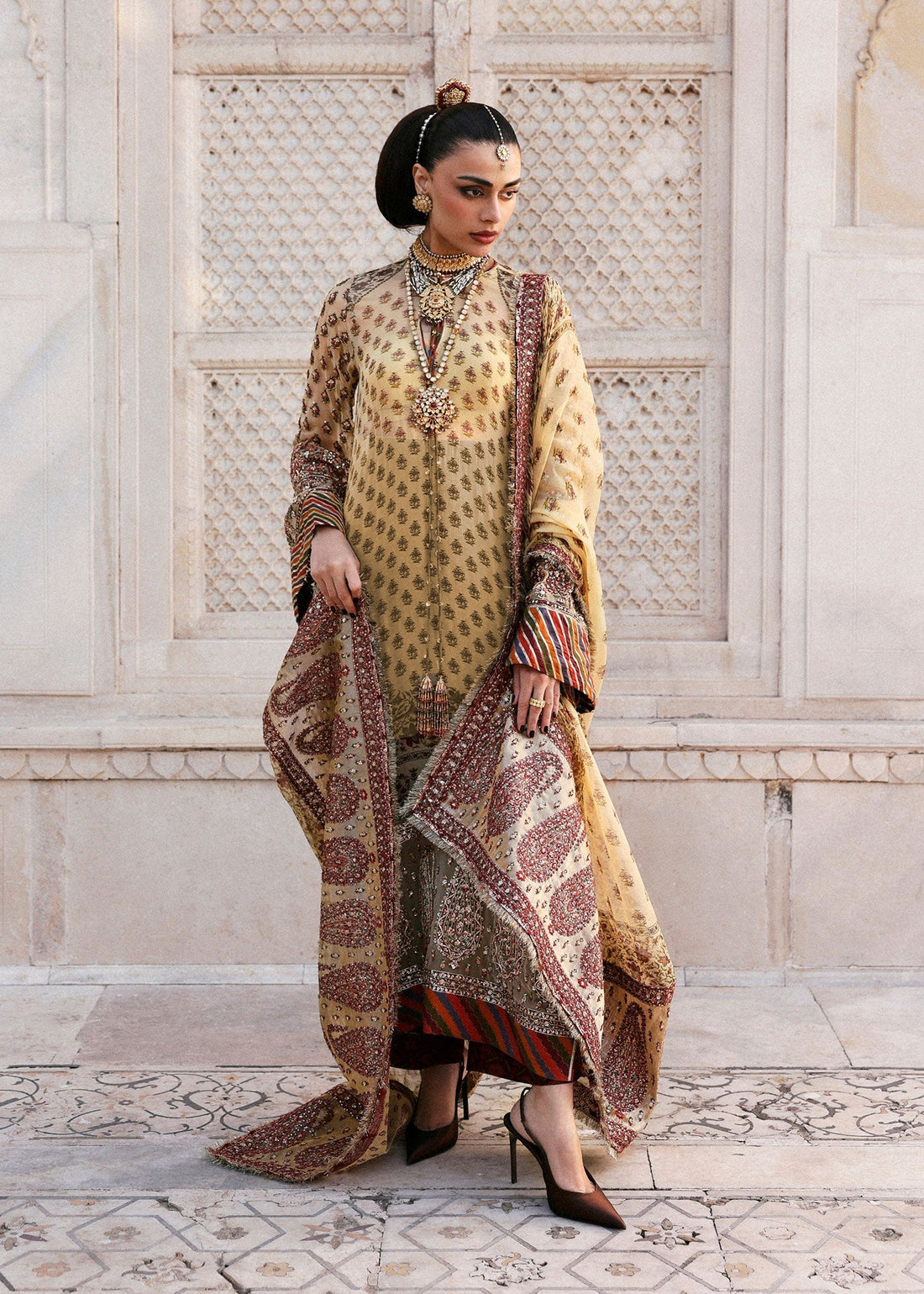 Hussain Rehar | Luxury Pret AW 25 | Marigale - House Of Hania