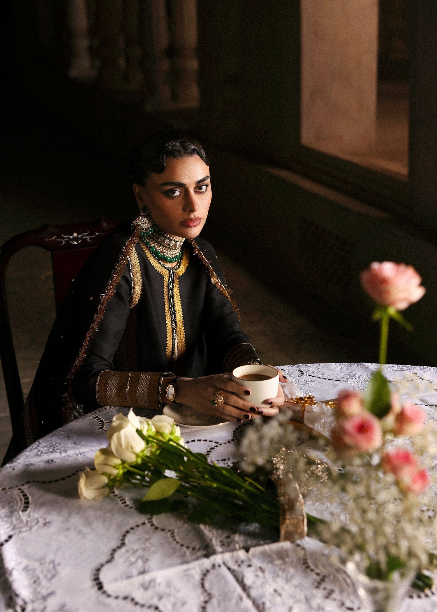 Hussain Rehar | Luxury Pret AW 25 | Noctira - House Of Hania