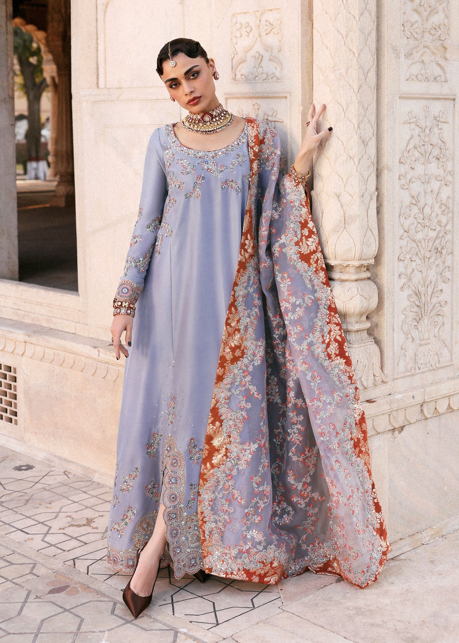 Hussain Rehar | Luxury Pret AW 25 | Periwina - House Of Hania