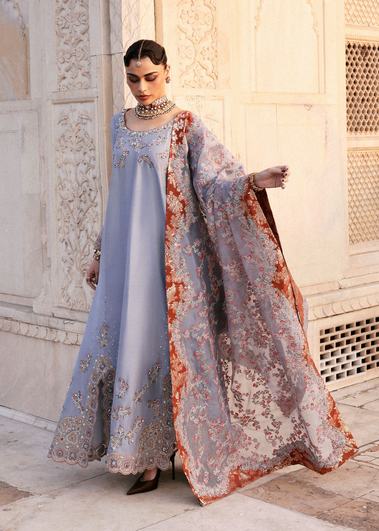 Hussain Rehar | Luxury Pret AW 25 | Periwina - House Of Hania