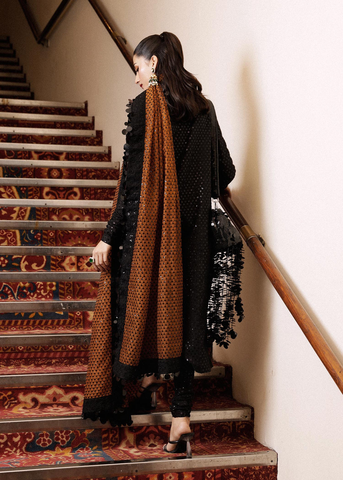 Hussain Rehar | Luxury Pret SS 24 | Khaki - House Of Hania