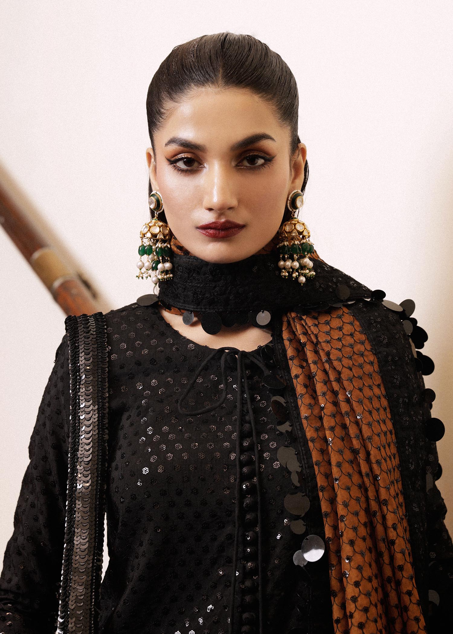 Hussain Rehar | Luxury Pret SS 24 | Khaki - House Of Hania