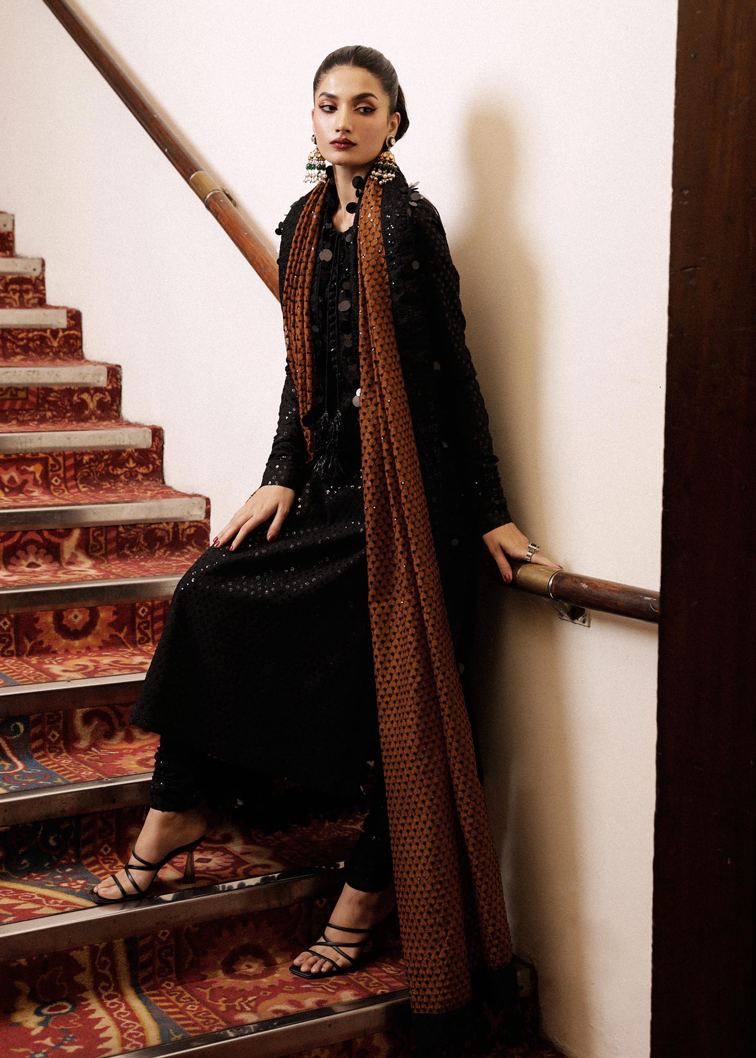 Hussain Rehar | Luxury Pret SS 24 | Khaki - House Of Hania
