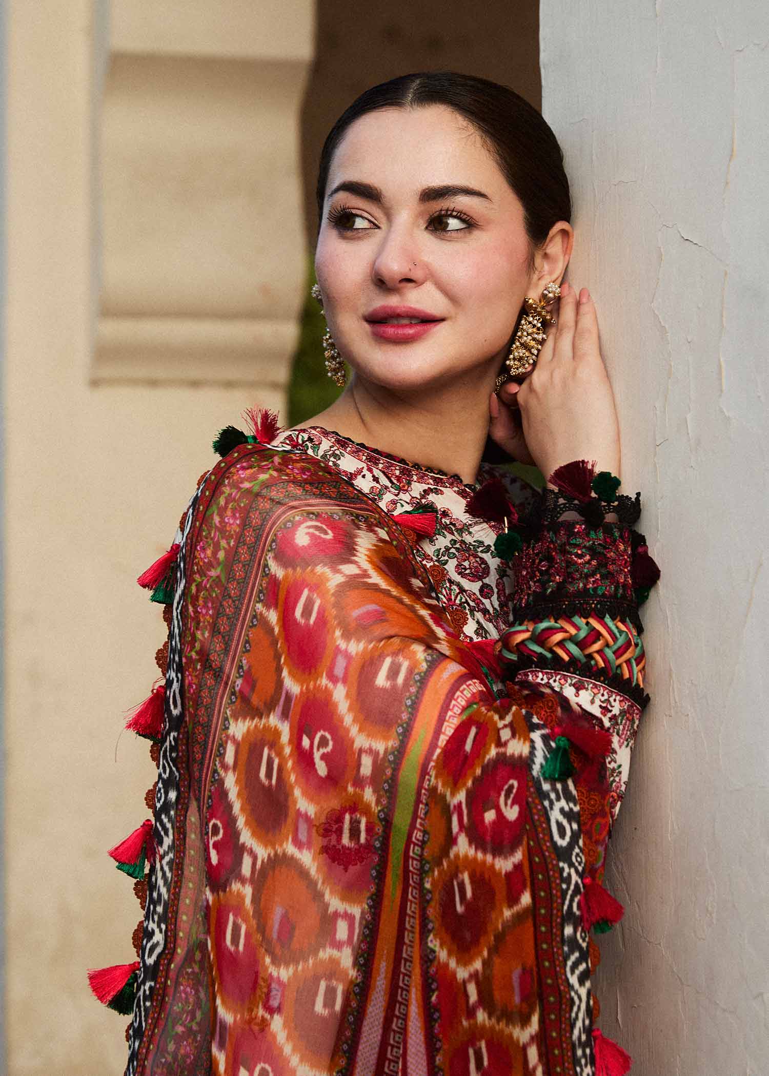 Hussain Rehar | SS Lawn 24 | Fawn - House Of Hania