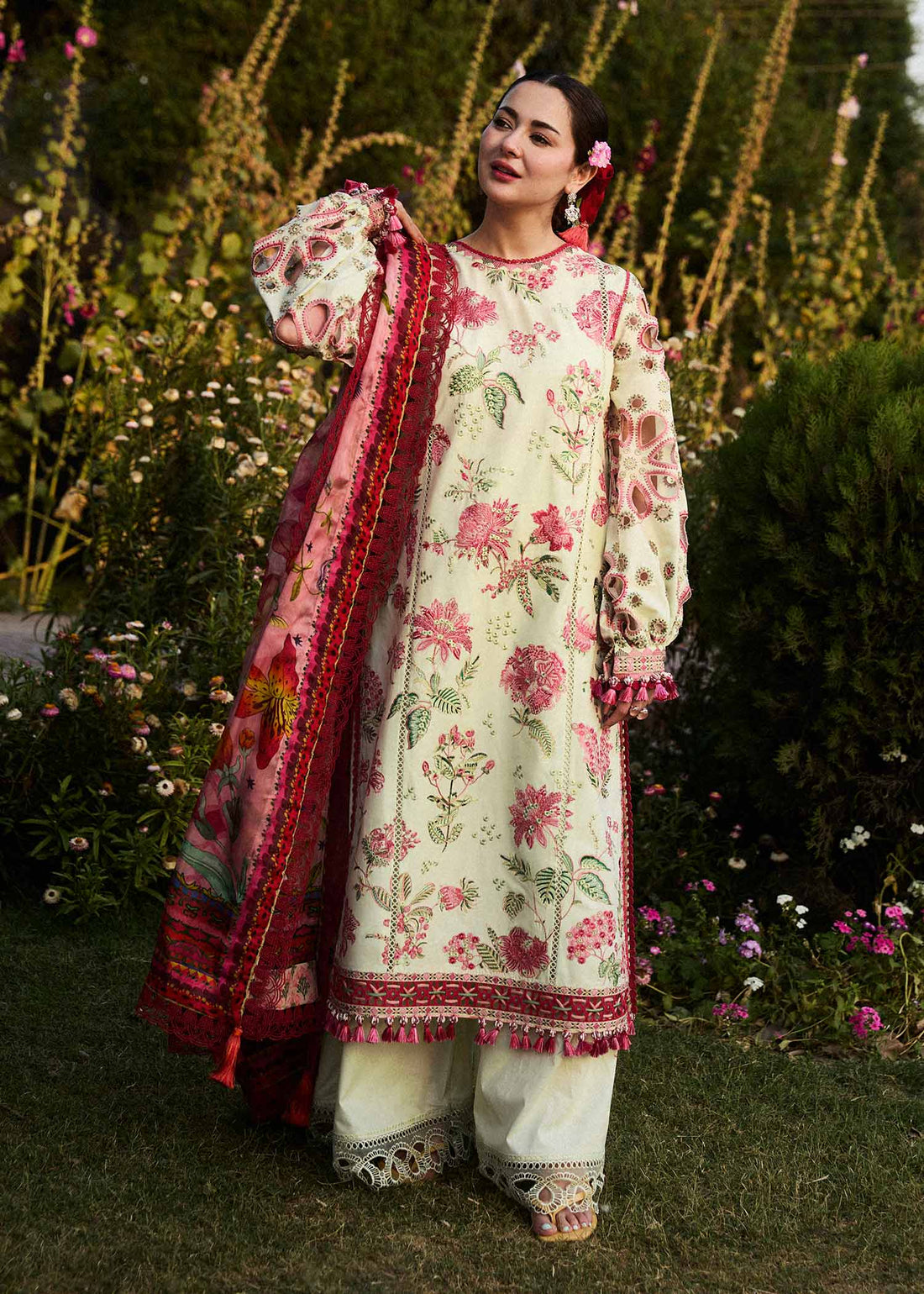 Hussain Rehar | SS Lawn 24 | Gleam - House Of Hania