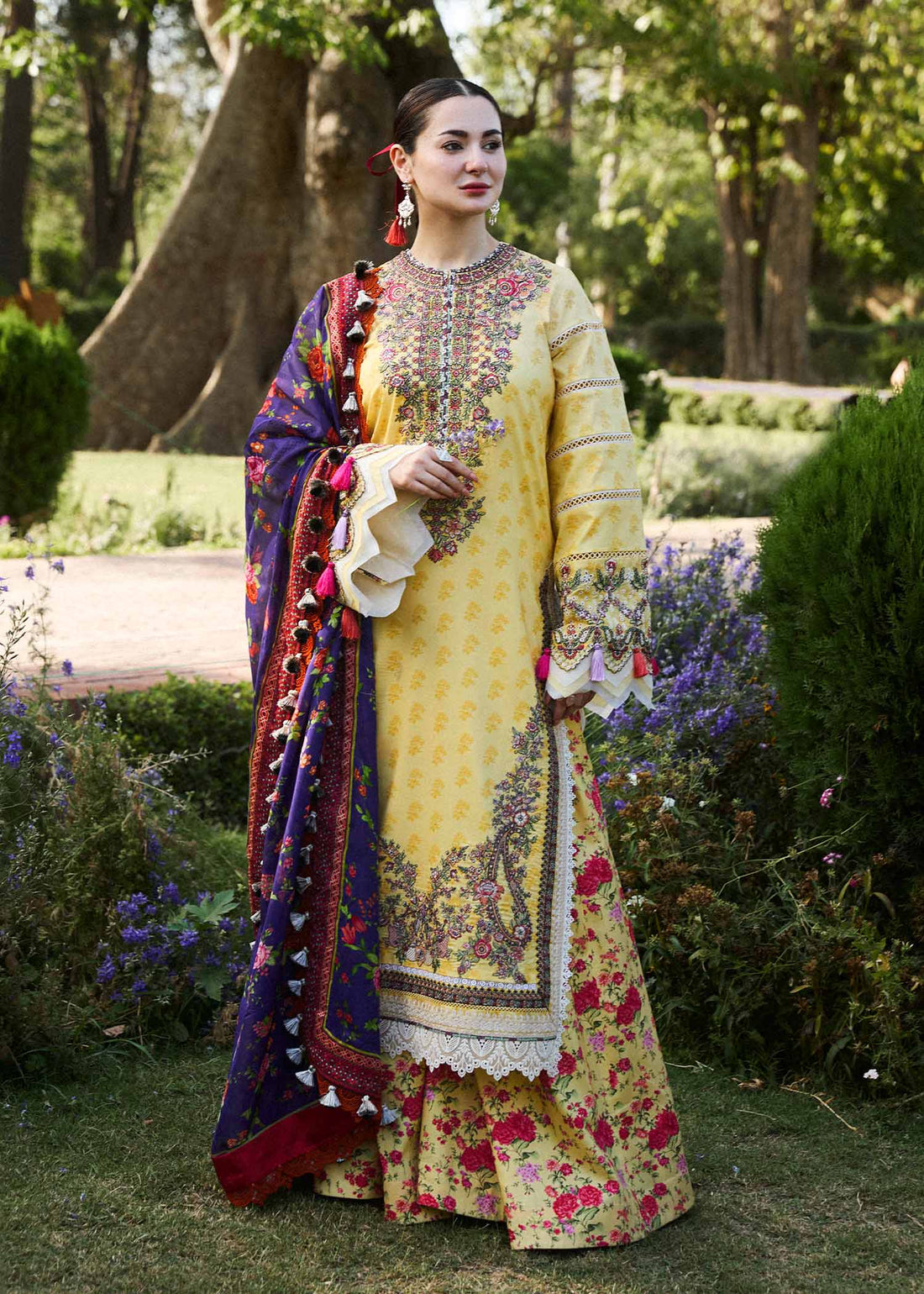 Hussain Rehar | SS Lawn 24 | Opal - House Of Hania
