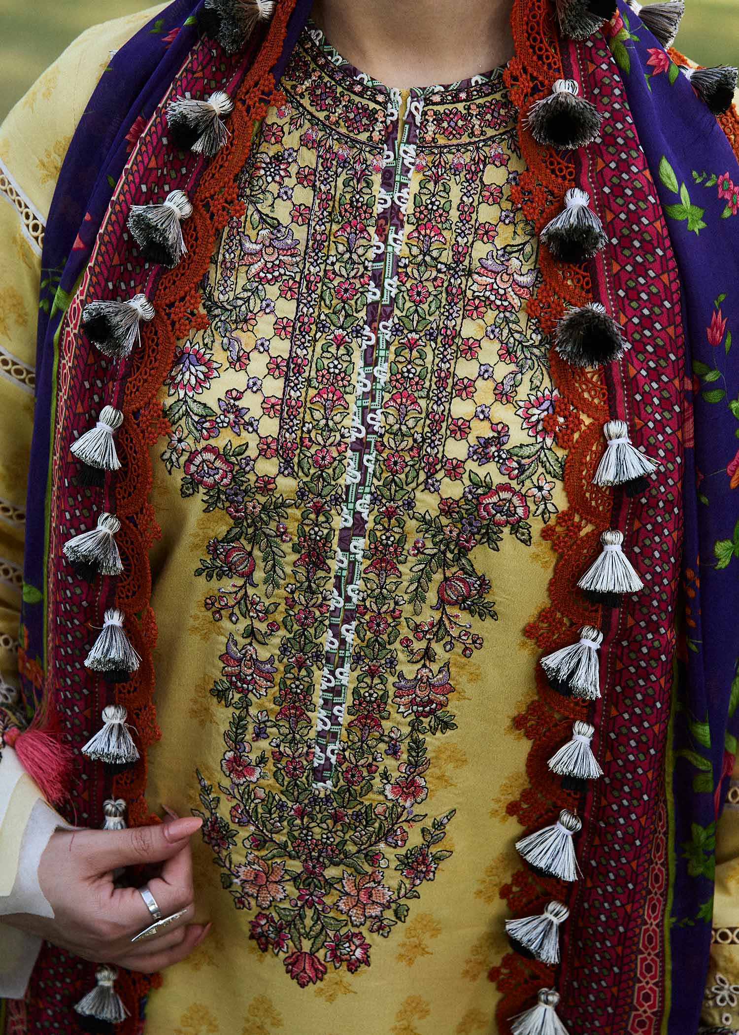 Hussain Rehar | SS Lawn 24 | Opal - House Of Hania