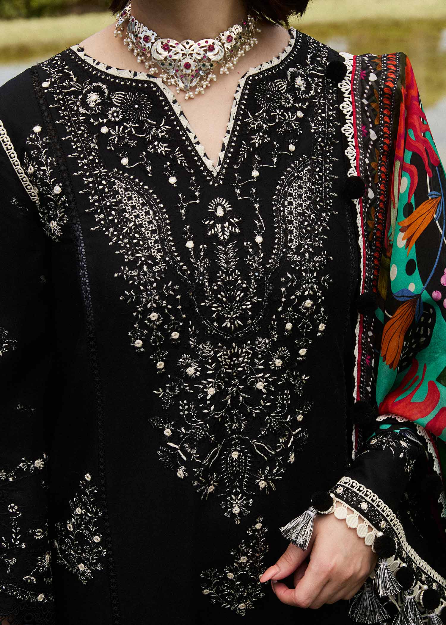 Hussain Rehar | SS Lawn 24 | Rave - House Of Hania