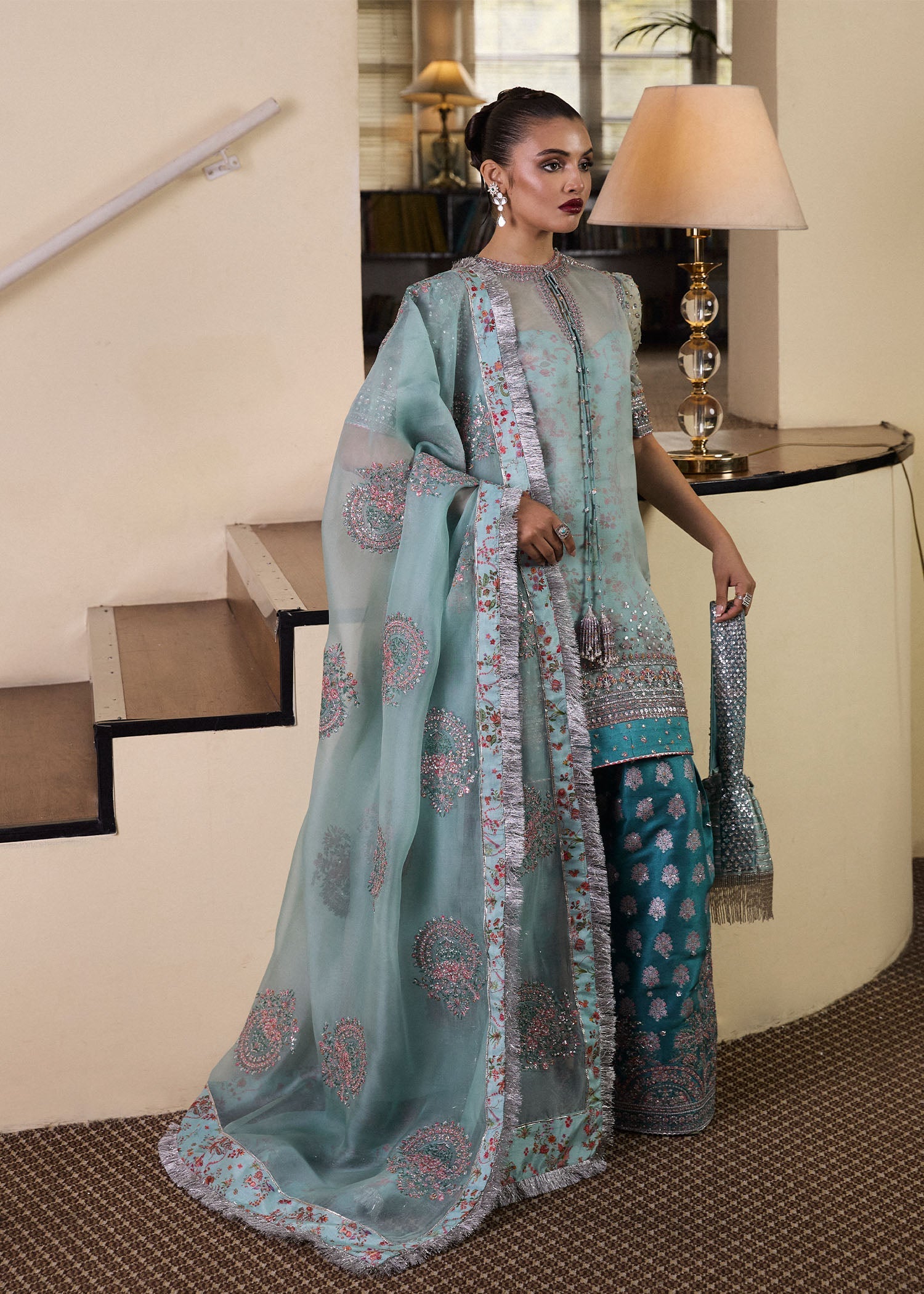 Hussain Rehar | SS Luxury Pret'25 | Artes - House Of Hania