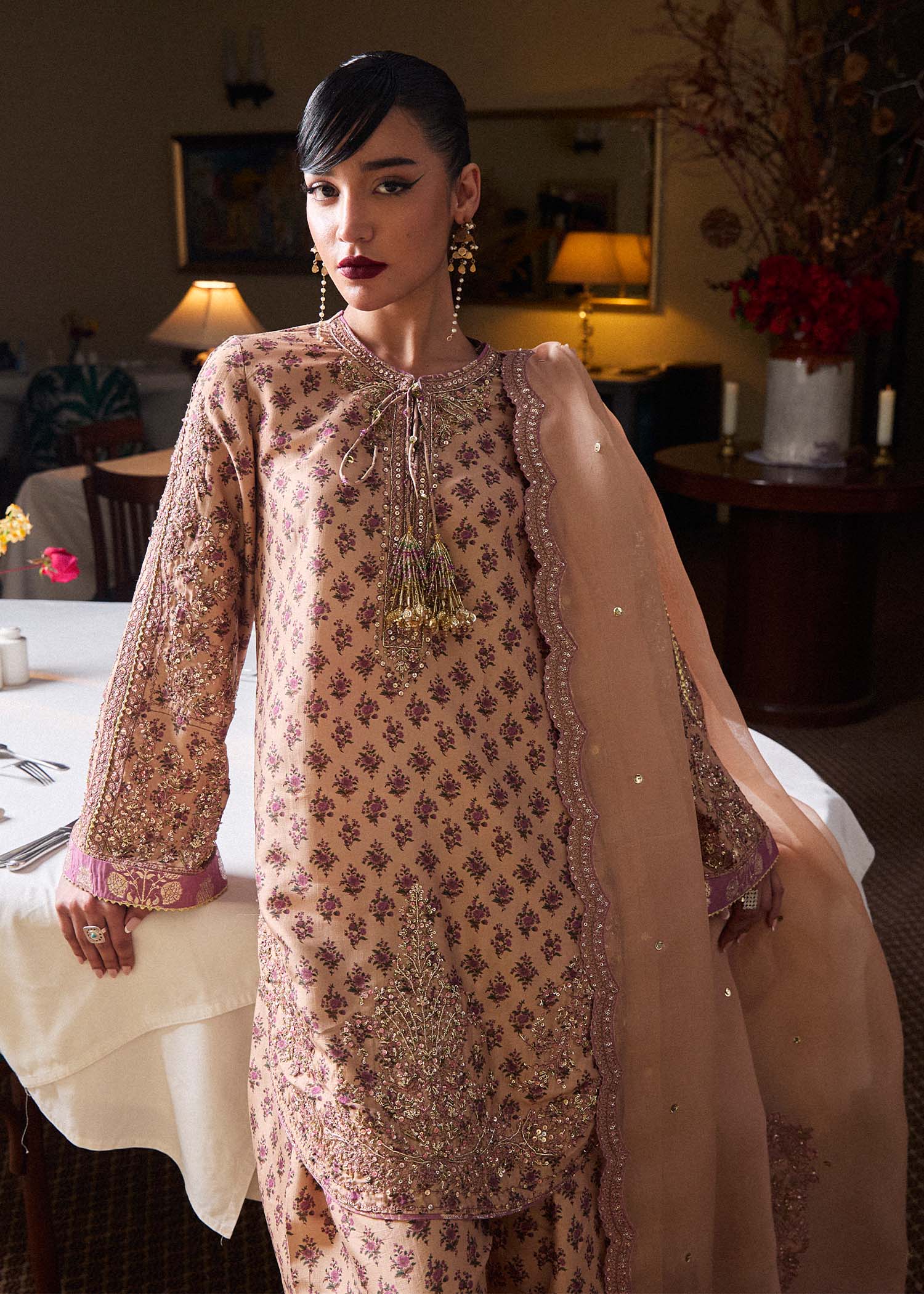 Hussain Rehar | SS Luxury Pret'25 | Fran - House Of Hania