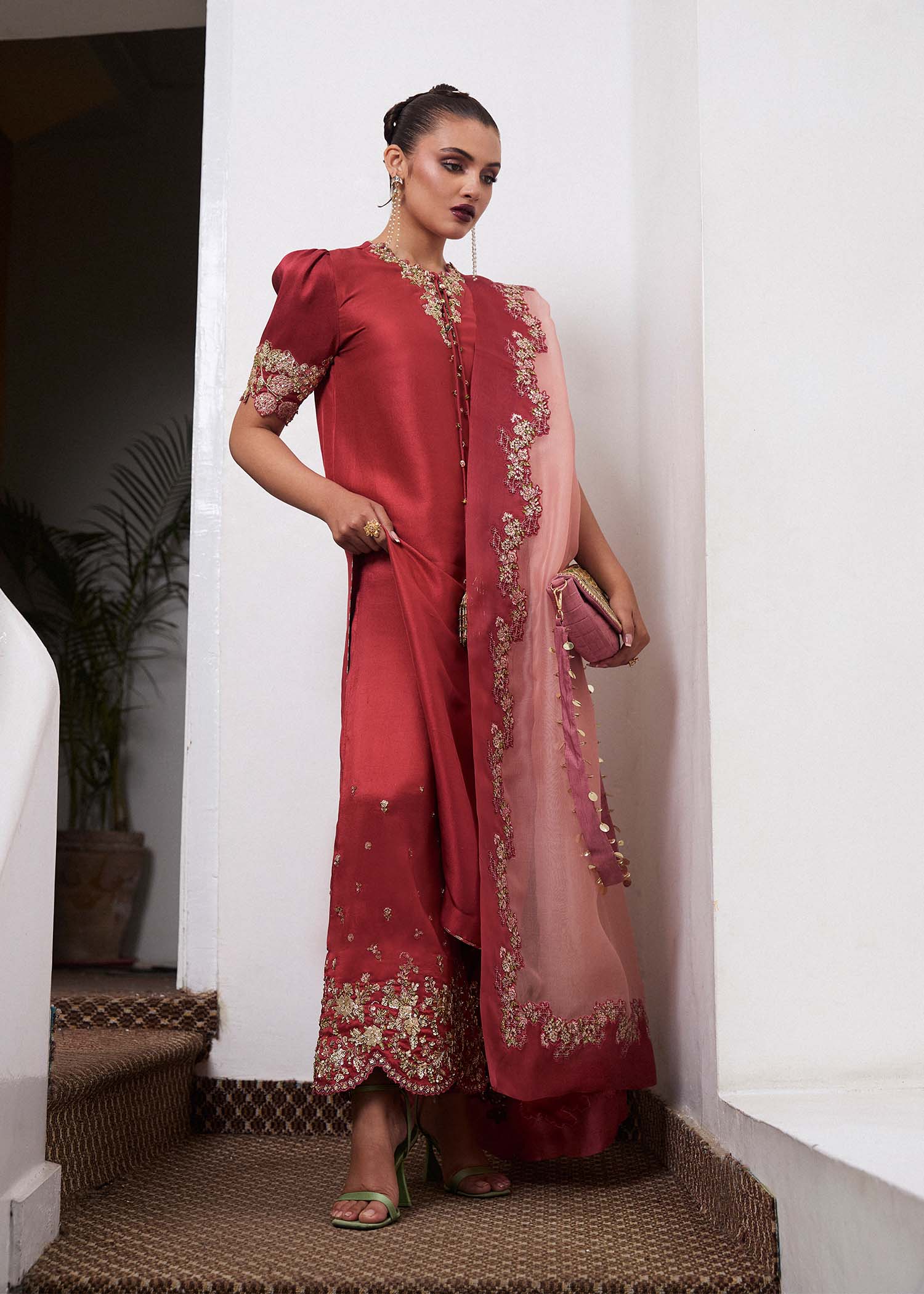Hussain Rehar | SS Luxury Pret'25 | Tram - House Of Hania