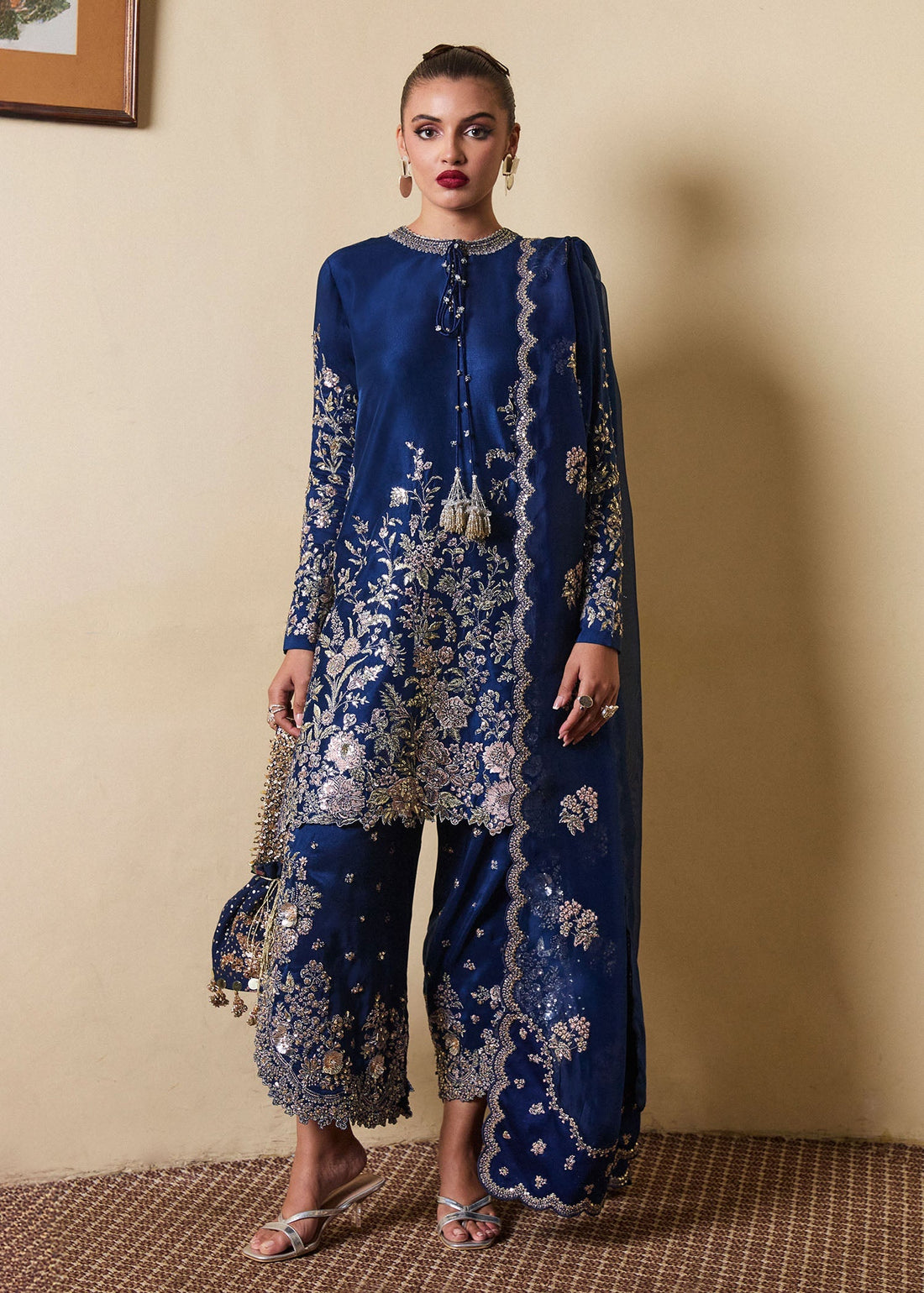 Hussain Rehar | SS Luxury Pret'25 | Twil - House Of Hania