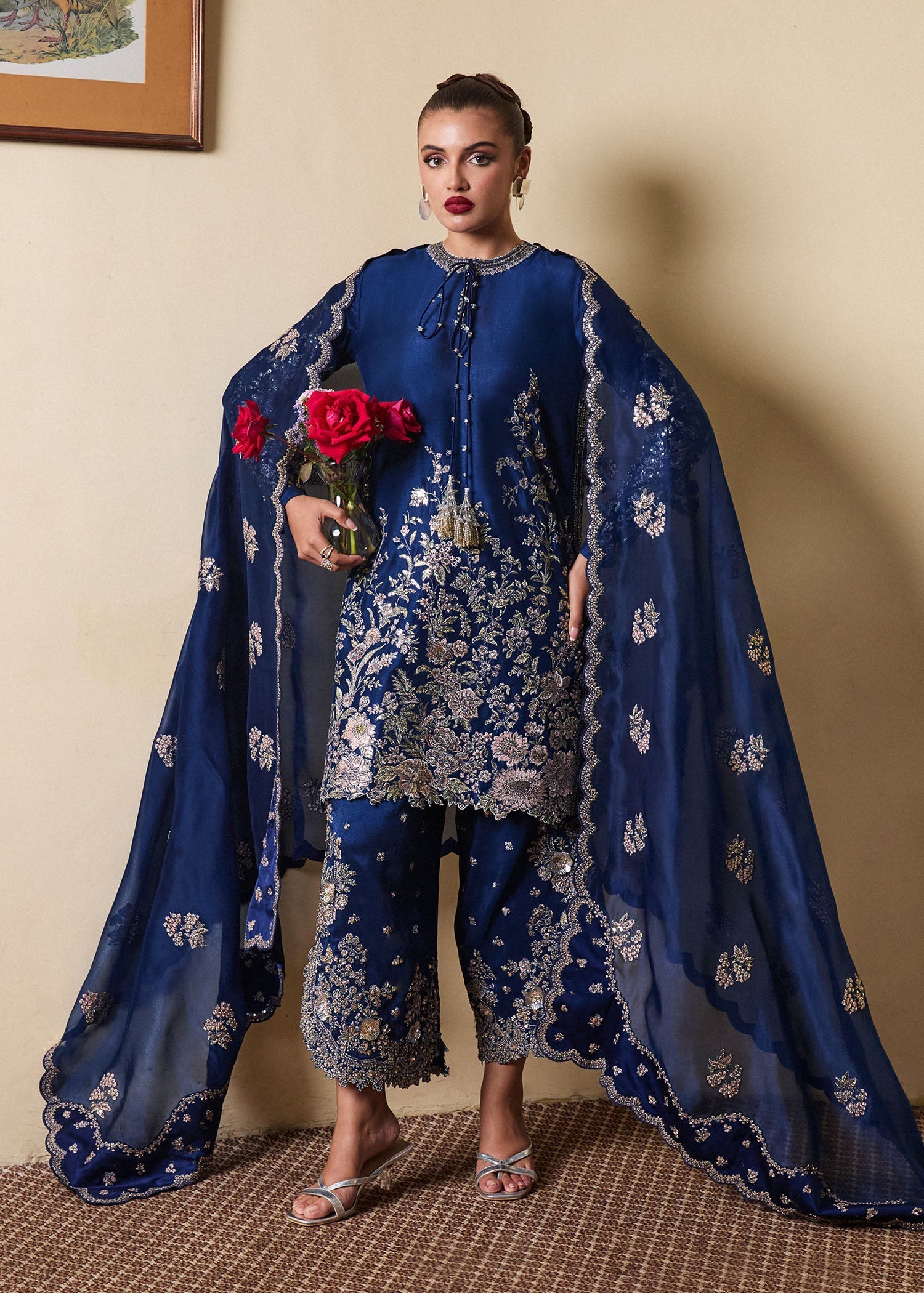Hussain Rehar | SS Luxury Pret'25 | Twil - House Of Hania
