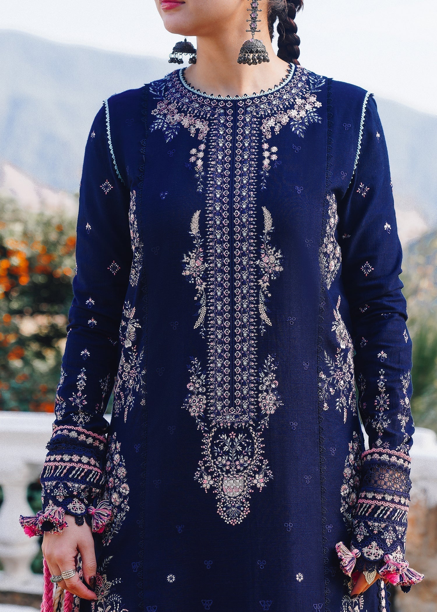Hussain Rehar | Winter Shawl 24 | Barq - House Of Hania