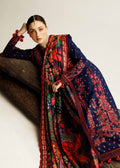Hussain Rehar | Winter Shawl Khaddar 23 | Cerulean - House Of Hania