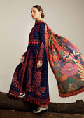 Hussain Rehar | Winter Shawl Khaddar 23 | Cerulean - House Of Hania