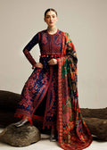 Hussain Rehar | Winter Shawl Khaddar 23 | Cerulean - House Of Hania