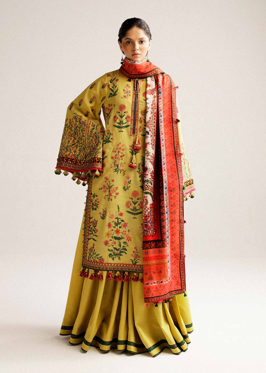 Hussain Rehar | Winter Shawl Khaddar 23 | Ember - House Of Hania