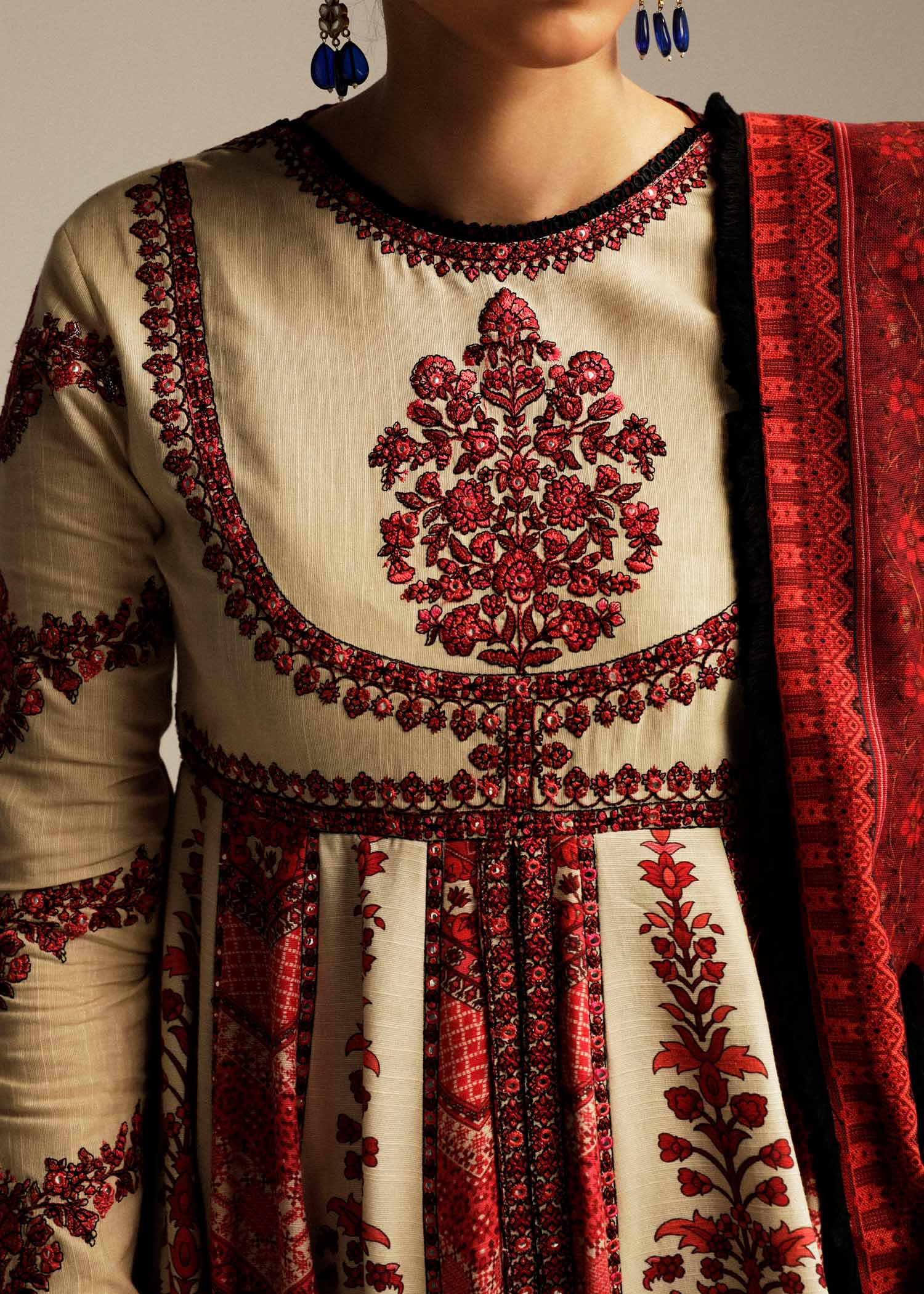 Hussain Rehar | Winter Shawl Khaddar 23 | Opaline - House Of Hania
